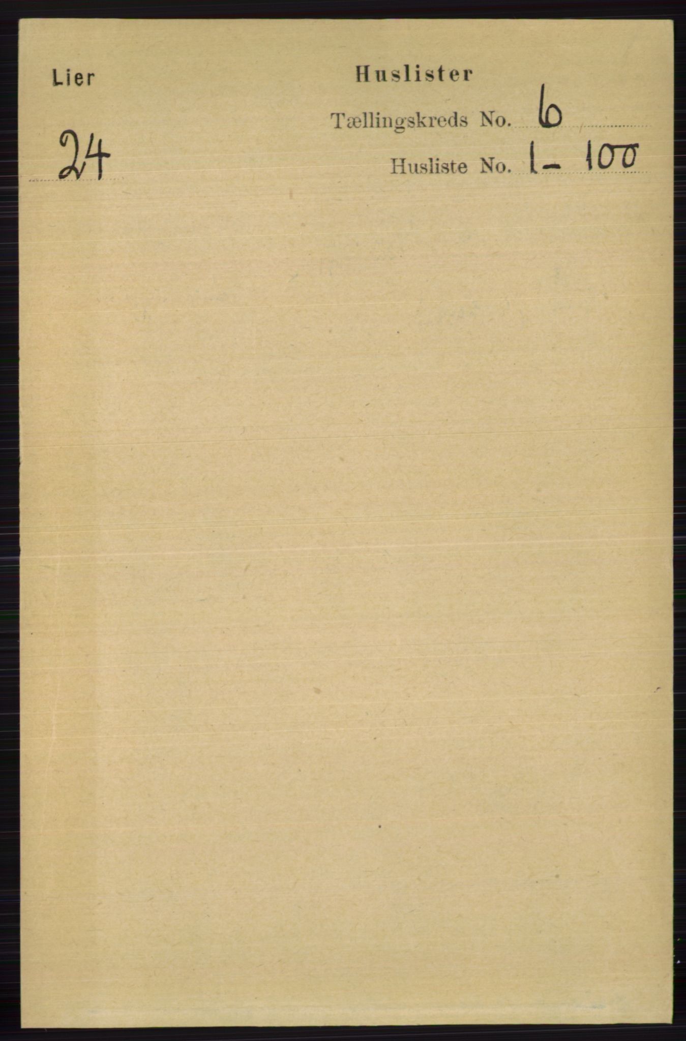 RA, Folketelling 1891 for 0626 Lier herred, 1891, s. 3657
