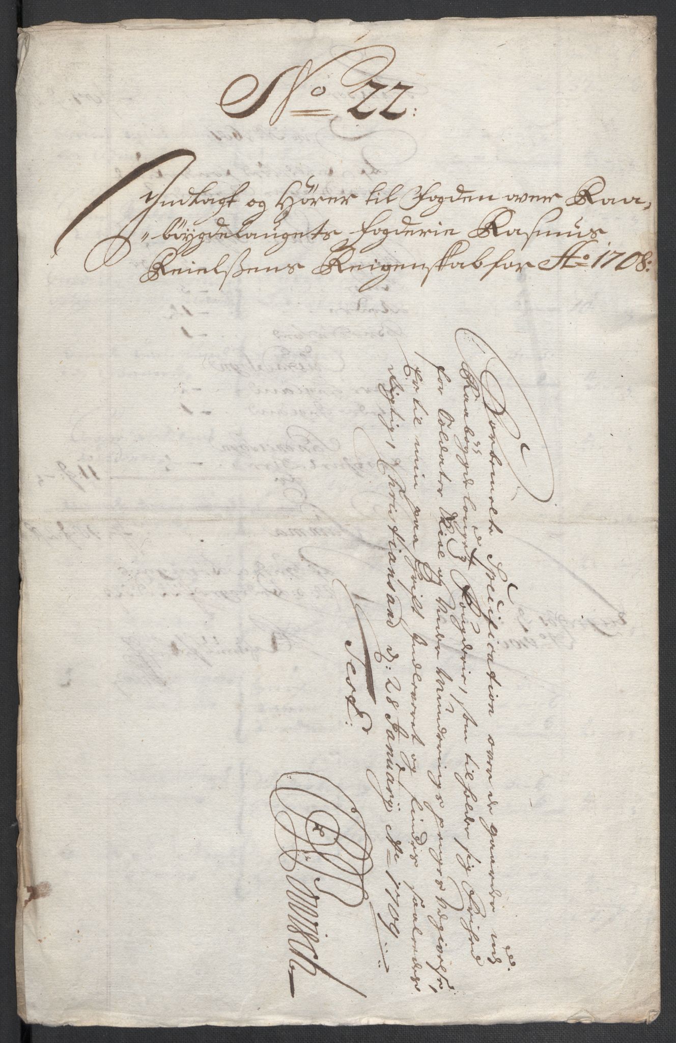 Rentekammeret inntil 1814, Reviderte regnskaper, Fogderegnskap, RA/EA-4092/R40/L2448: Fogderegnskap Råbyggelag, 1706-1708, s. 396