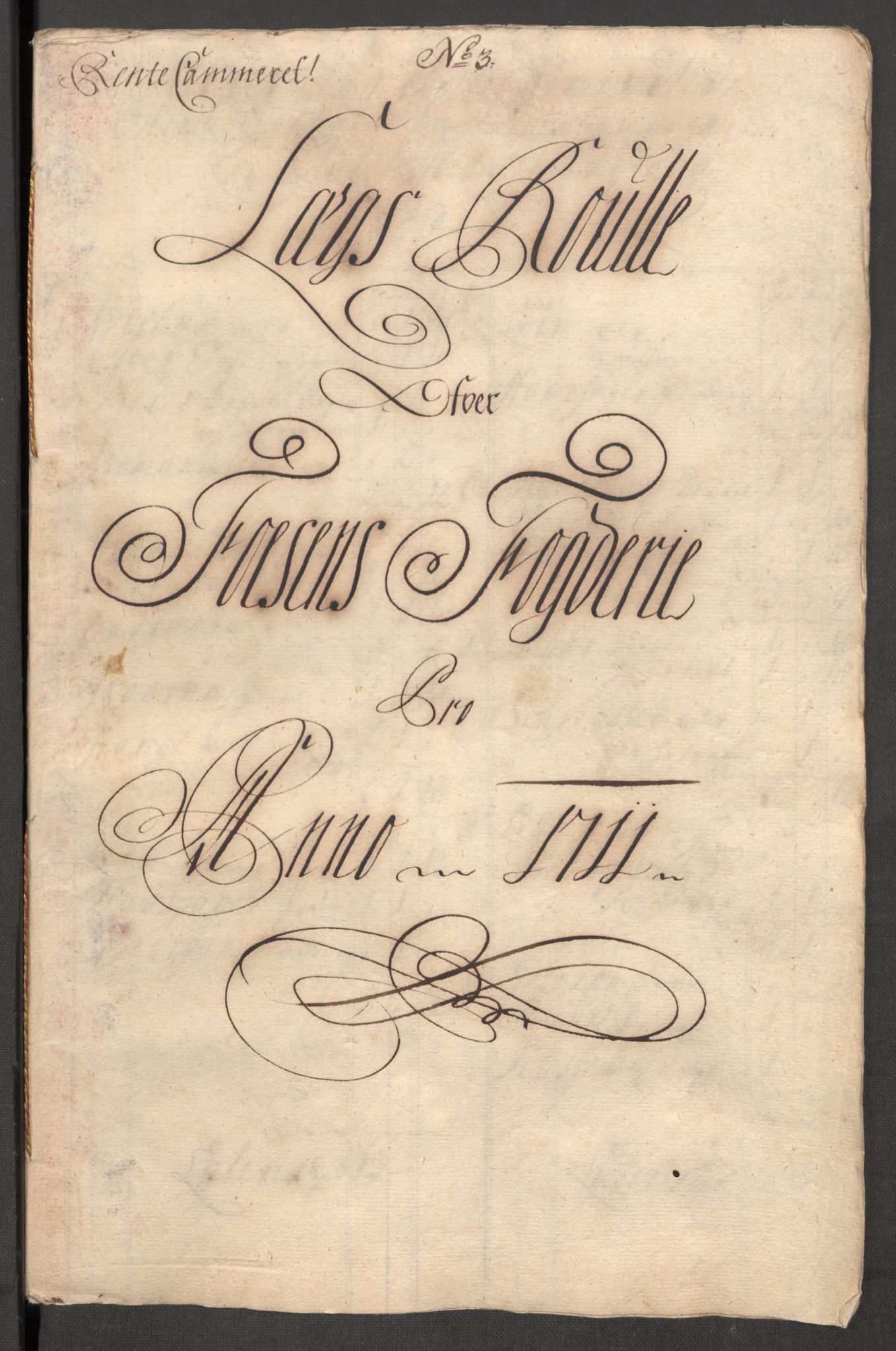 Rentekammeret inntil 1814, Reviderte regnskaper, Fogderegnskap, AV/RA-EA-4092/R57/L3860: Fogderegnskap Fosen, 1711, s. 63