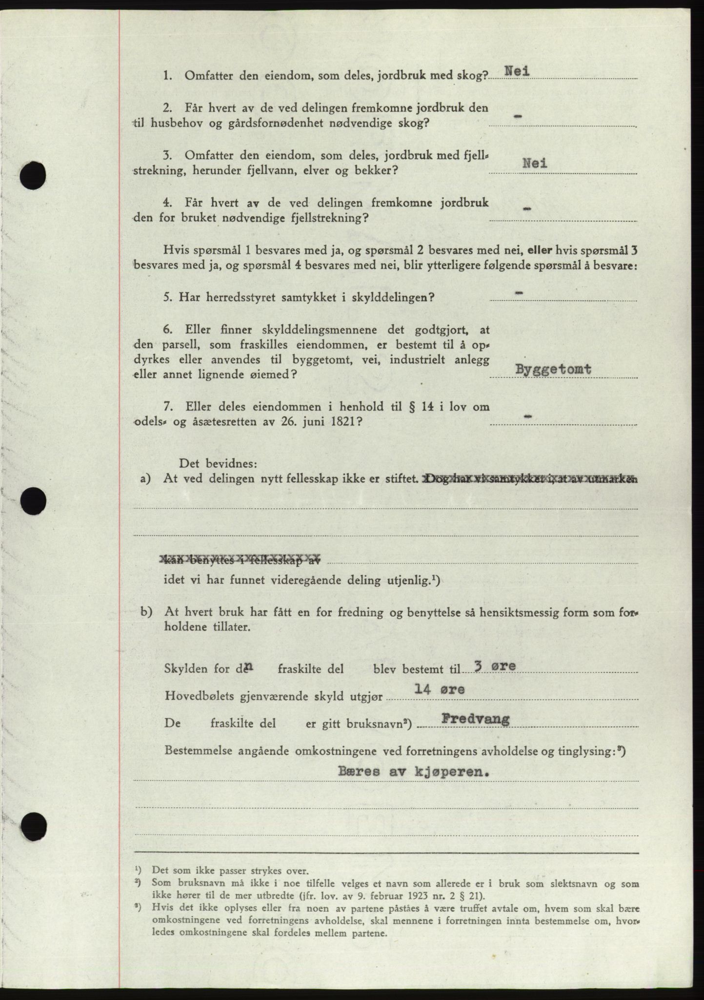 Søre Sunnmøre sorenskriveri, AV/SAT-A-4122/1/2/2C/L0078: Pantebok nr. 4A, 1946-1946, Dagboknr: 781/1946