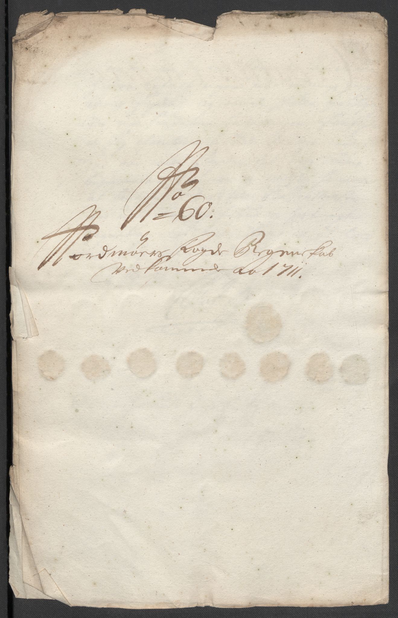 Rentekammeret inntil 1814, Reviderte regnskaper, Fogderegnskap, RA/EA-4092/R56/L3745: Fogderegnskap Nordmøre, 1711, s. 410
