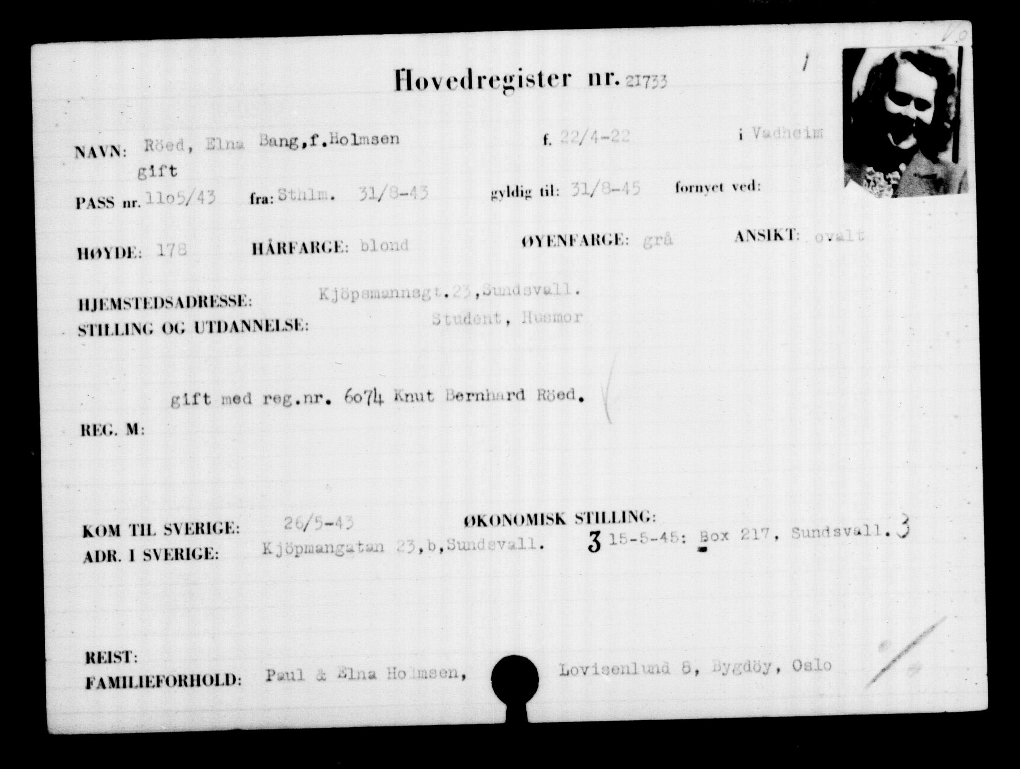 Den Kgl. Norske Legasjons Flyktningskontor, RA/S-6753/V/Va/L0009: Kjesäterkartoteket.  Flyktningenr. 18502-22048, 1940-1945, s. 2758