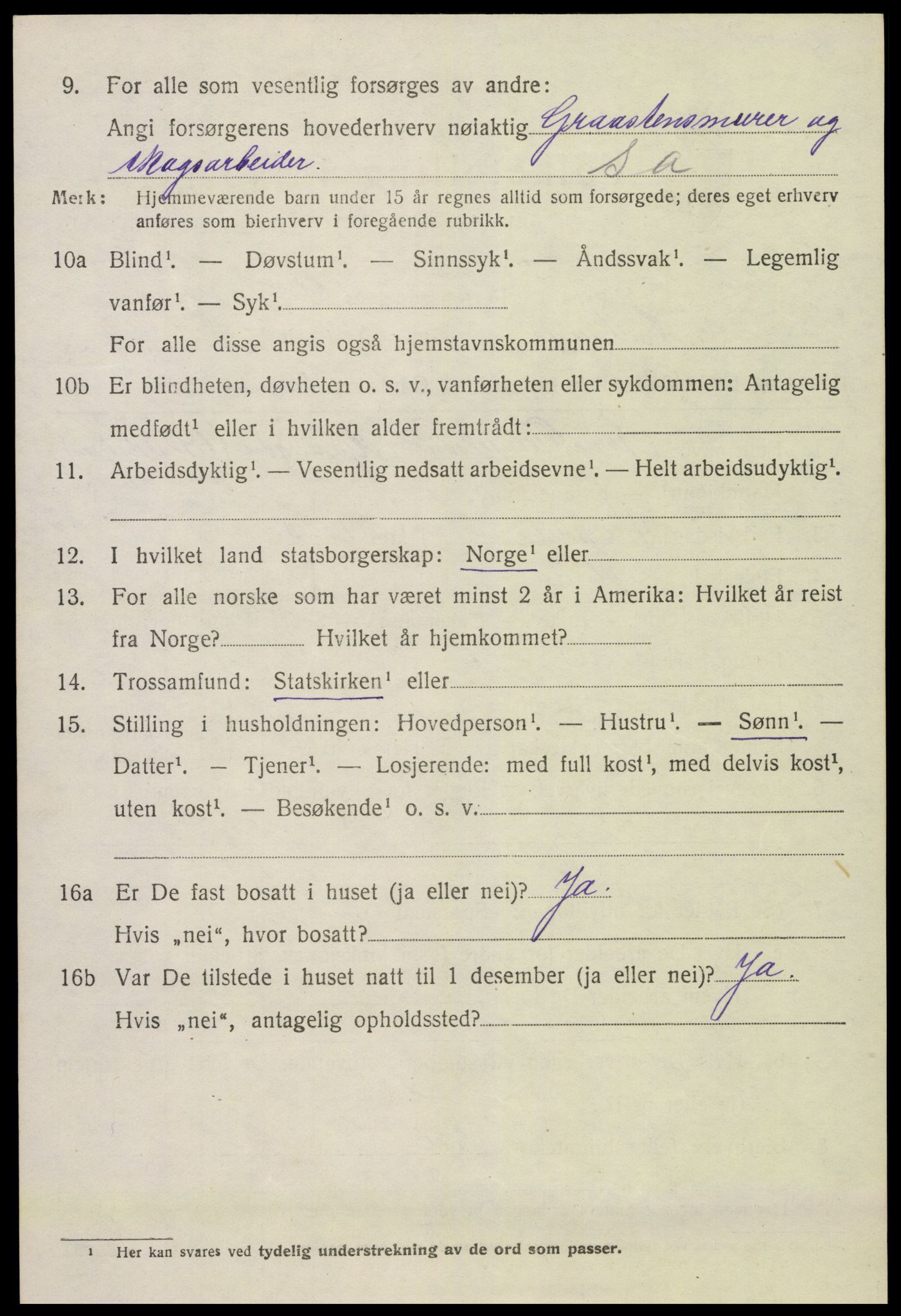SAK, Folketelling 1920 for 0919 Froland herred, 1920, s. 3714