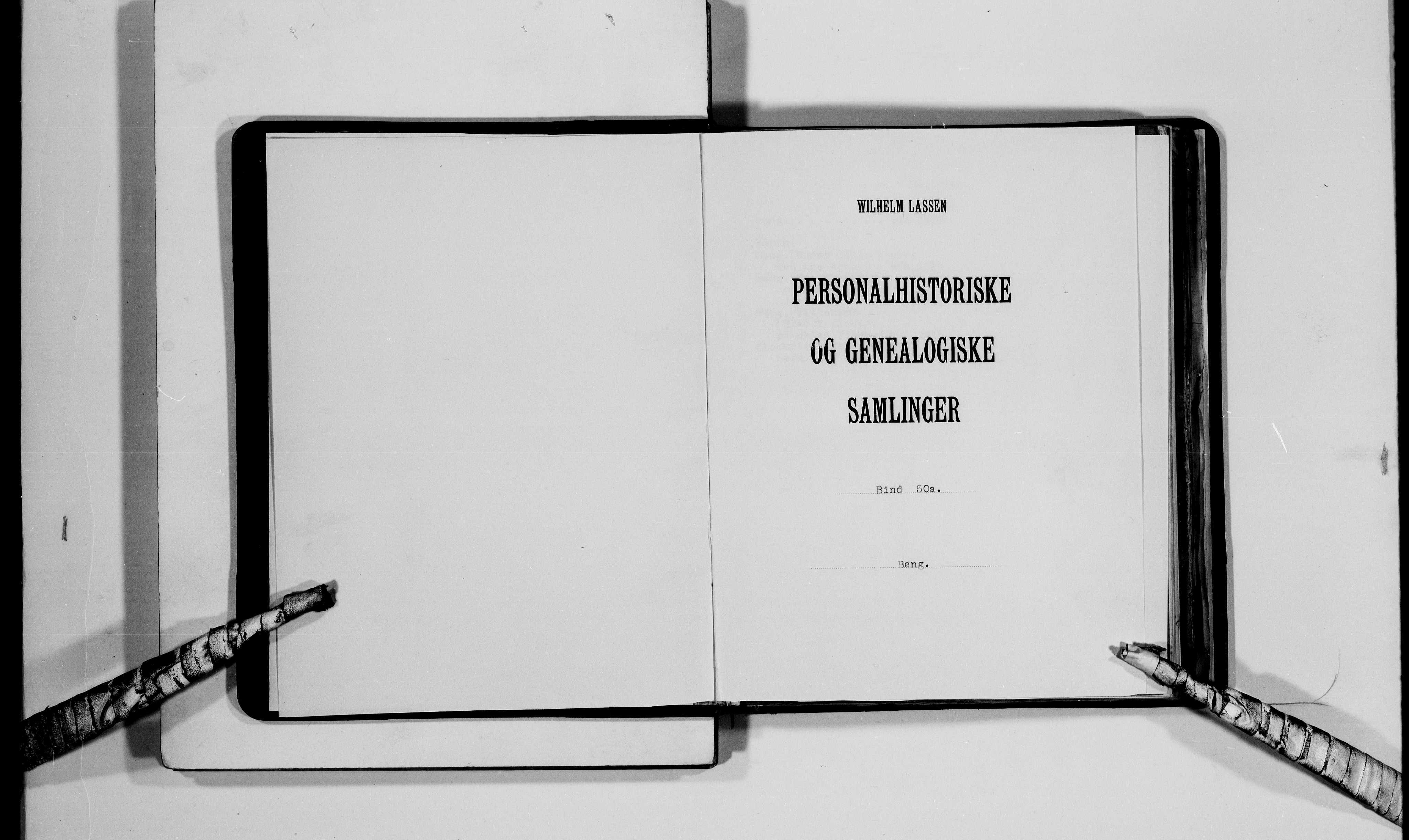 Lassens samlinger, AV/RA-PA-0051/F/Fb/L0050a: Personalhistoriske og genealogiske opptegnelser: Bang, 1500-1907, s. 2