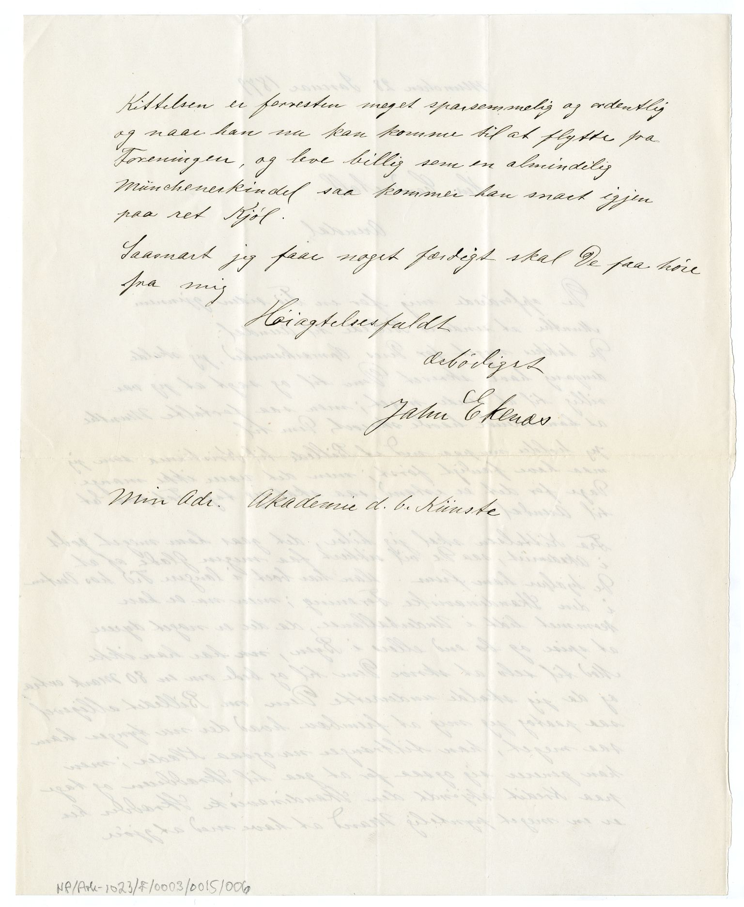 Diderik Maria Aalls brevsamling, NF/Ark-1023/F/L0003: D.M. Aalls brevsamling. D - G, 1797-1889, s. 145