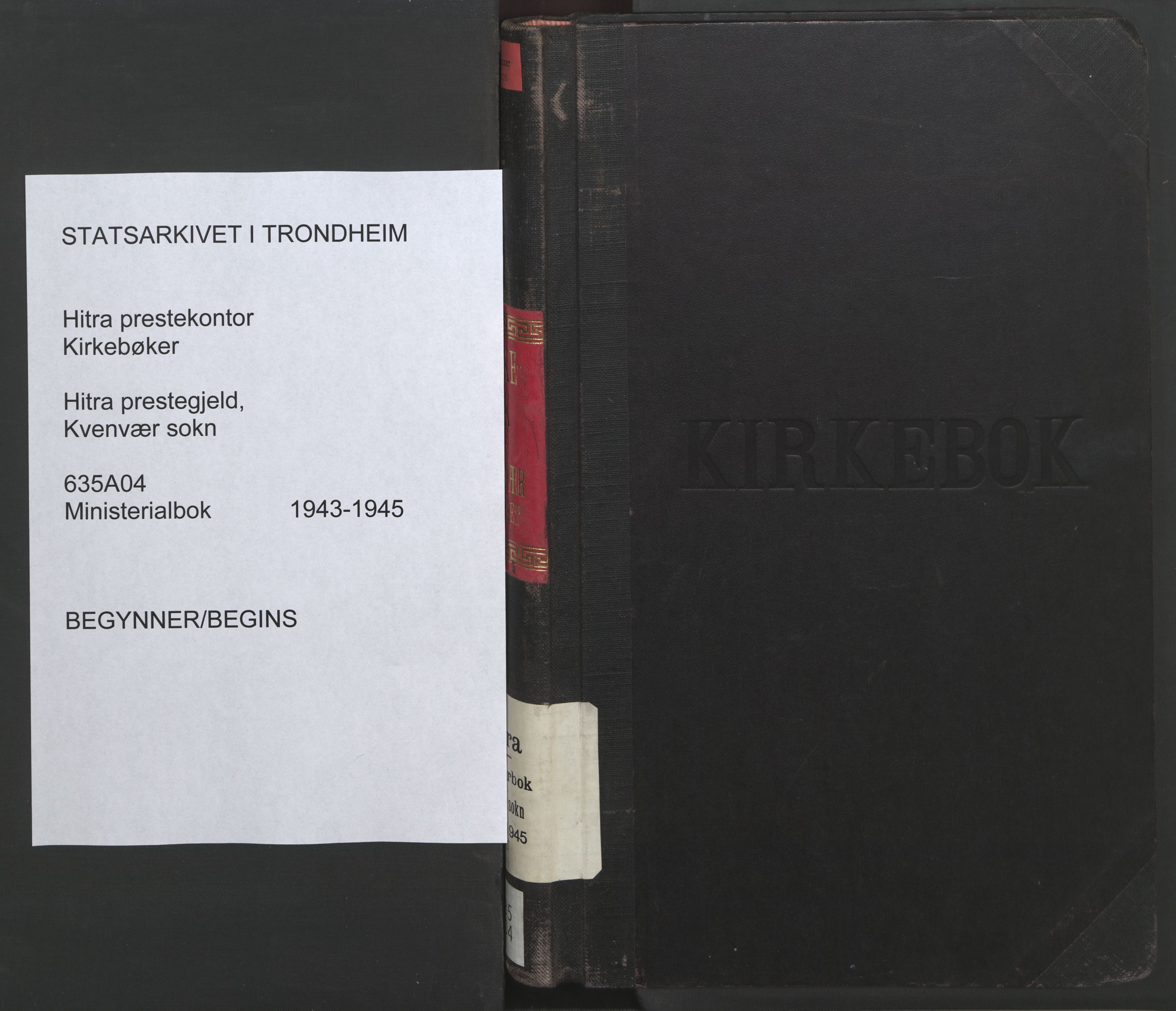 Ministerialprotokoller, klokkerbøker og fødselsregistre - Sør-Trøndelag, SAT/A-1456/635/L0556: Klokkerbok nr. 635C04, 1943-1945