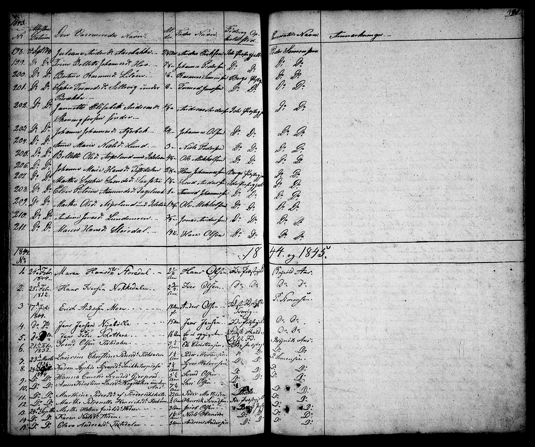 Idd prestekontor Kirkebøker, AV/SAO-A-10911/F/Fc/L0003: Ministerialbok nr. III 3, 1832-1847, s. 391