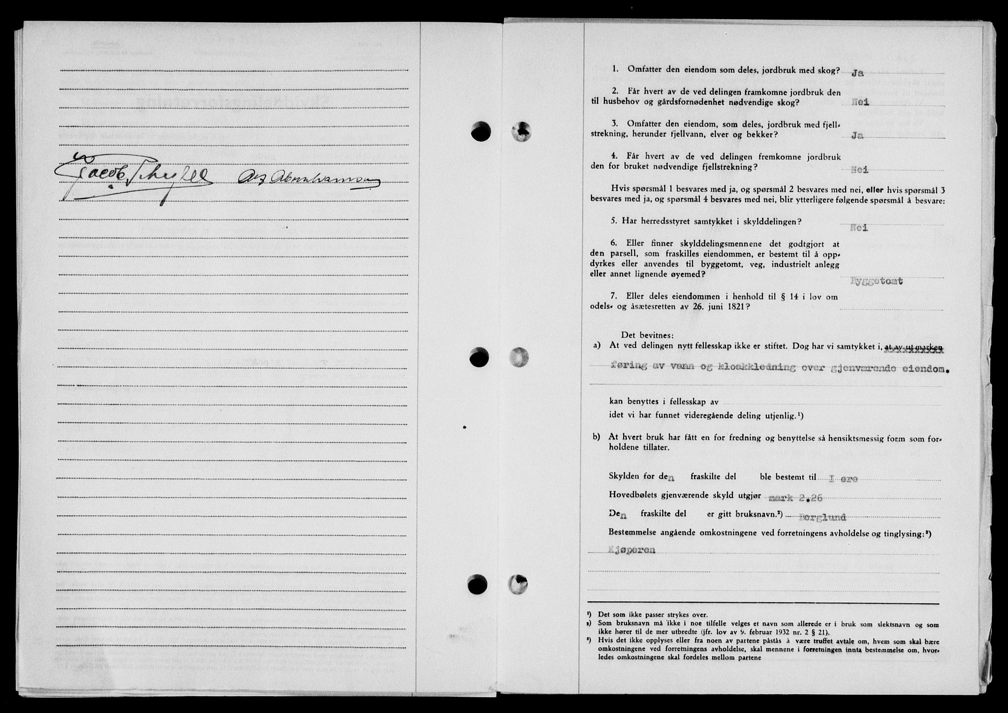 Lofoten sorenskriveri, SAT/A-0017/1/2/2C/L0019a: Pantebok nr. 19a, 1948-1948, Dagboknr: 2288/1948