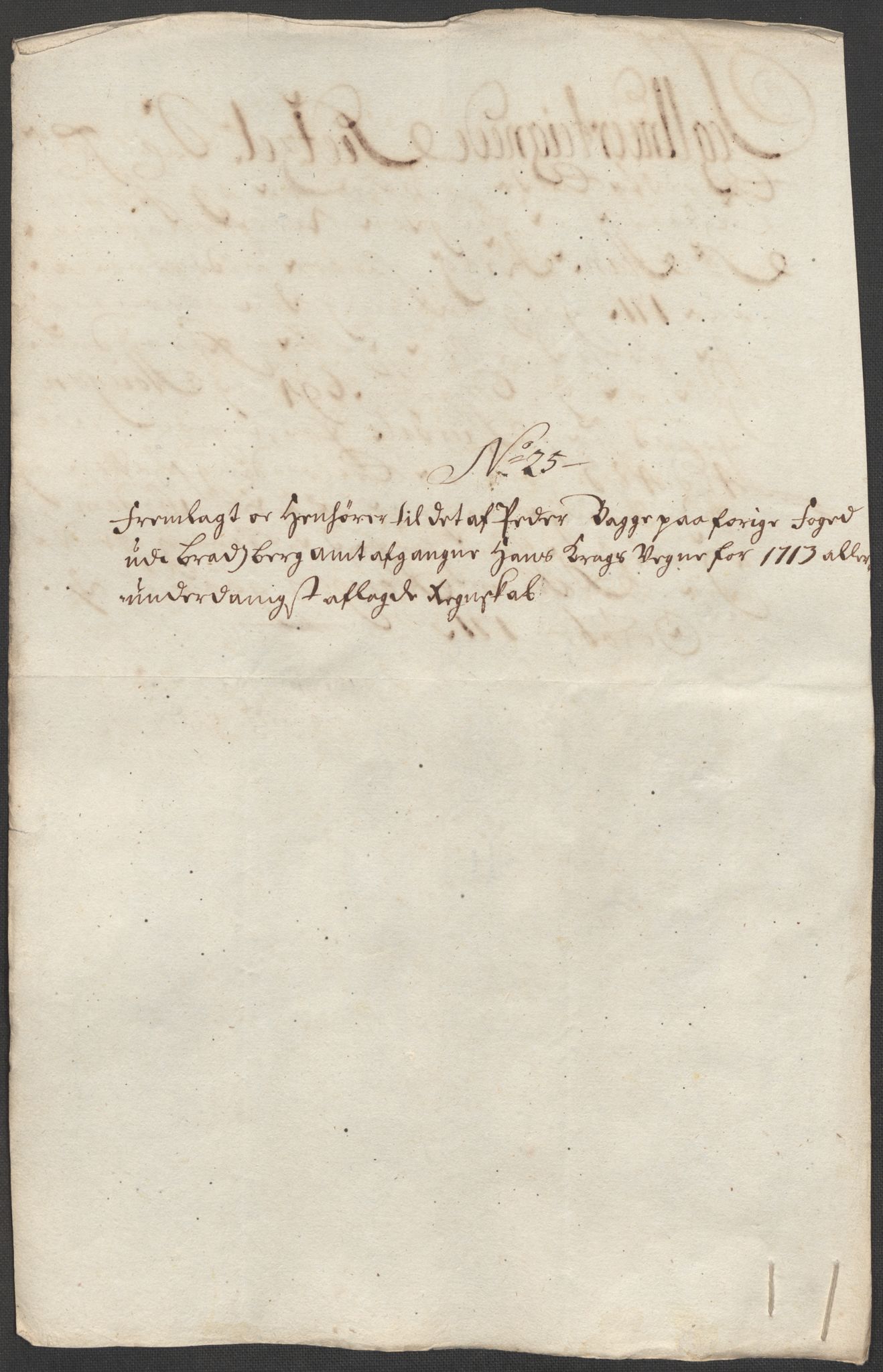 Rentekammeret inntil 1814, Reviderte regnskaper, Fogderegnskap, RA/EA-4092/R36/L2125: Fogderegnskap Øvre og Nedre Telemark og Bamble, 1713, s. 172