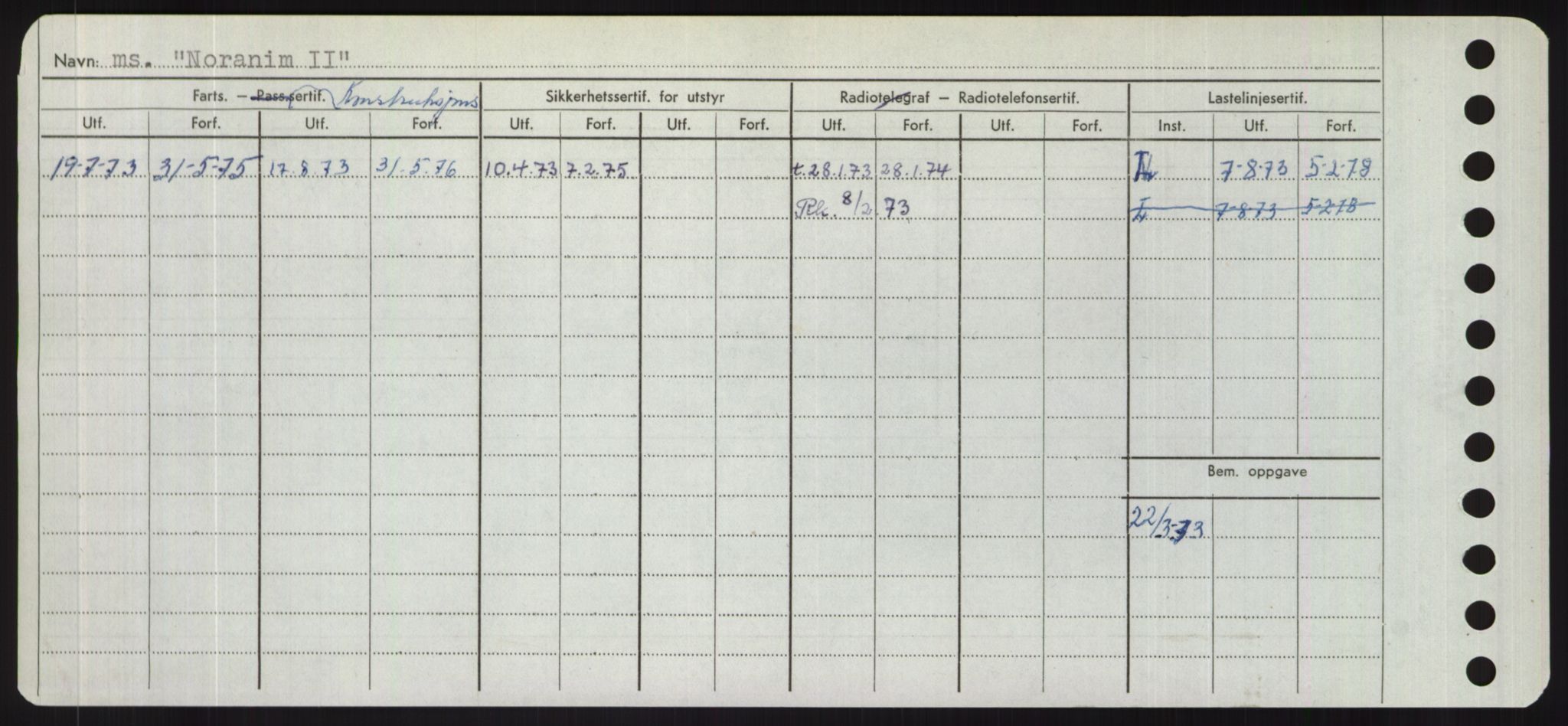 Sjøfartsdirektoratet med forløpere, Skipsmålingen, RA/S-1627/H/Hd/L0026: Fartøy, N-Norhol, s. 358