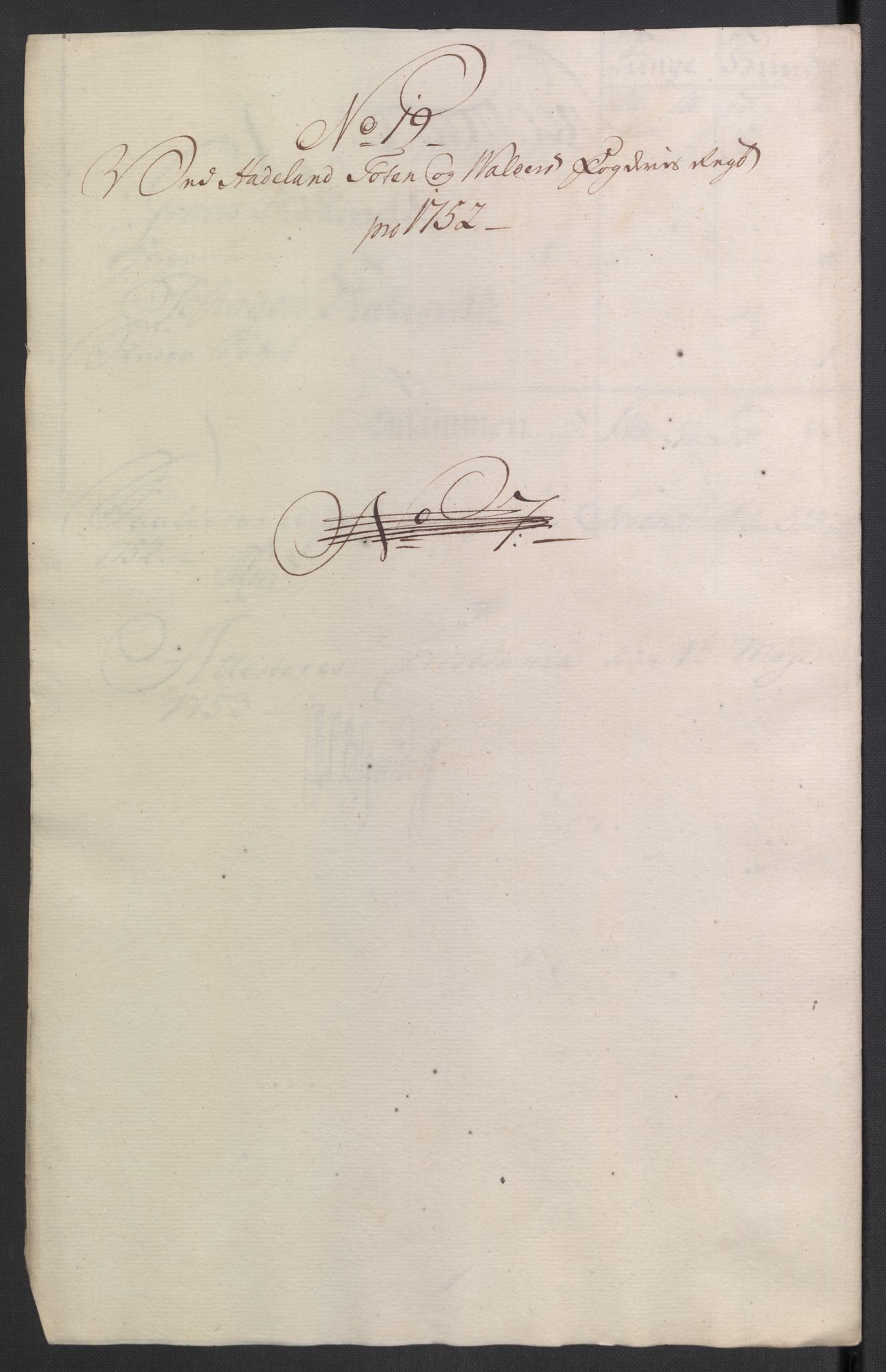 Rentekammeret inntil 1814, Reviderte regnskaper, Fogderegnskap, AV/RA-EA-4092/R18/L1349: Fogderegnskap Hadeland, Toten og Valdres, 1752-1753, s. 98