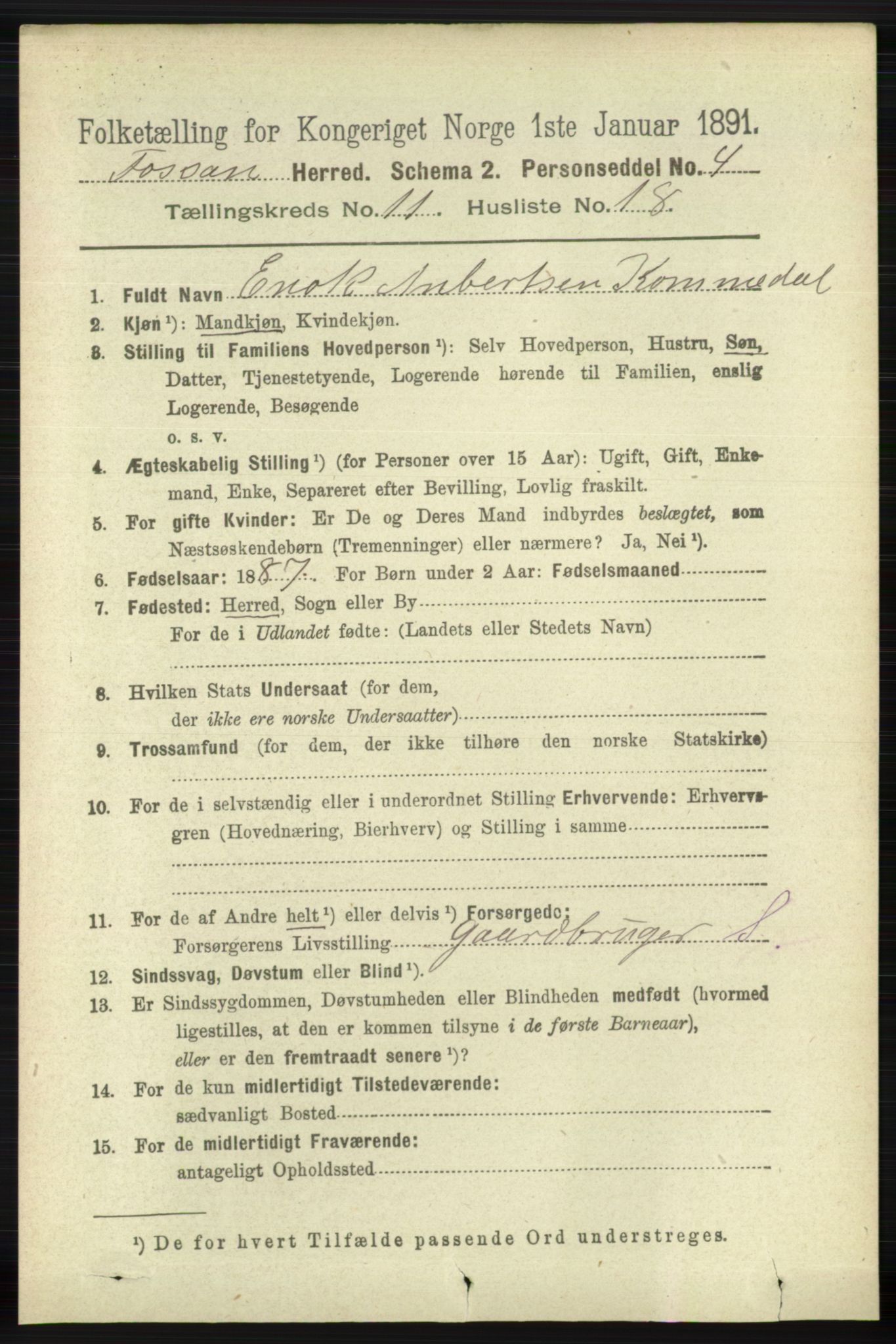 RA, Folketelling 1891 for 1129 Forsand herred, 1891, s. 1910