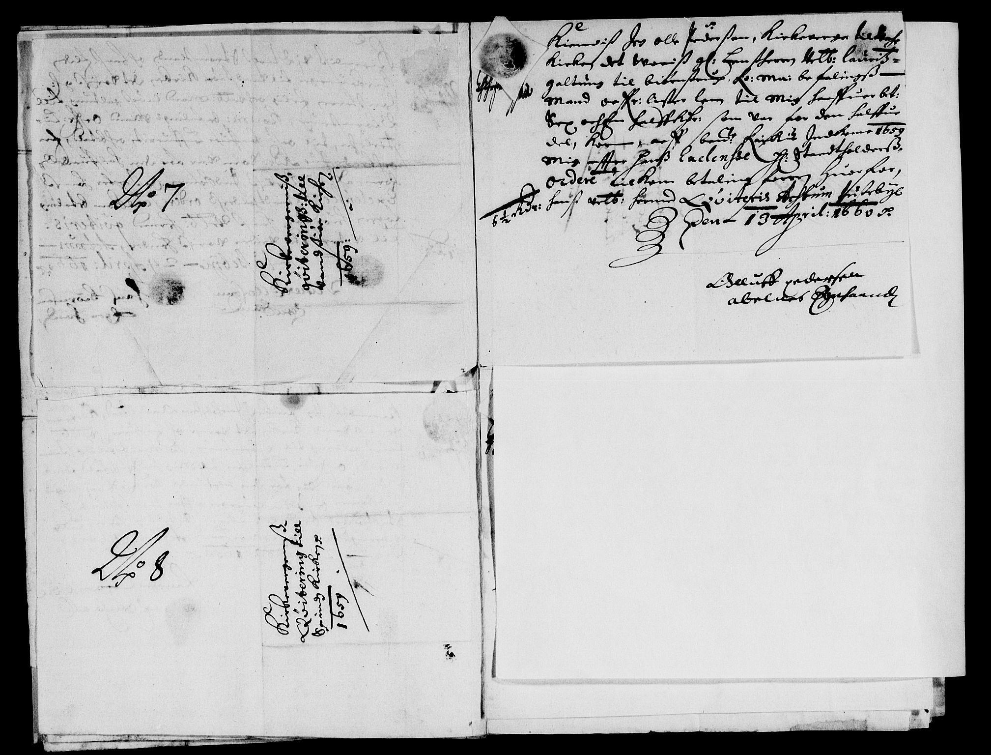 Rentekammeret inntil 1814, Reviderte regnskaper, Lensregnskaper, AV/RA-EA-5023/R/Rb/Rbr/L0022: Lista len, 1658-1660