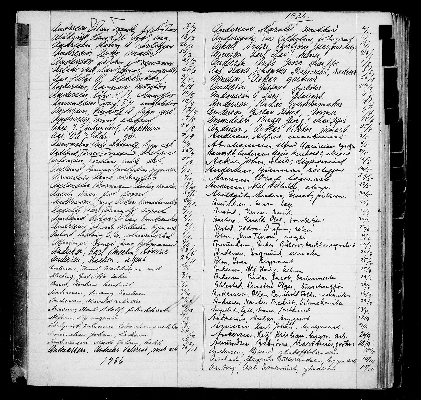 Oslo byfogd avd. I, AV/SAO-A-10220/L/La/L0004: Vigselsregister, 1926-1936, s. 8