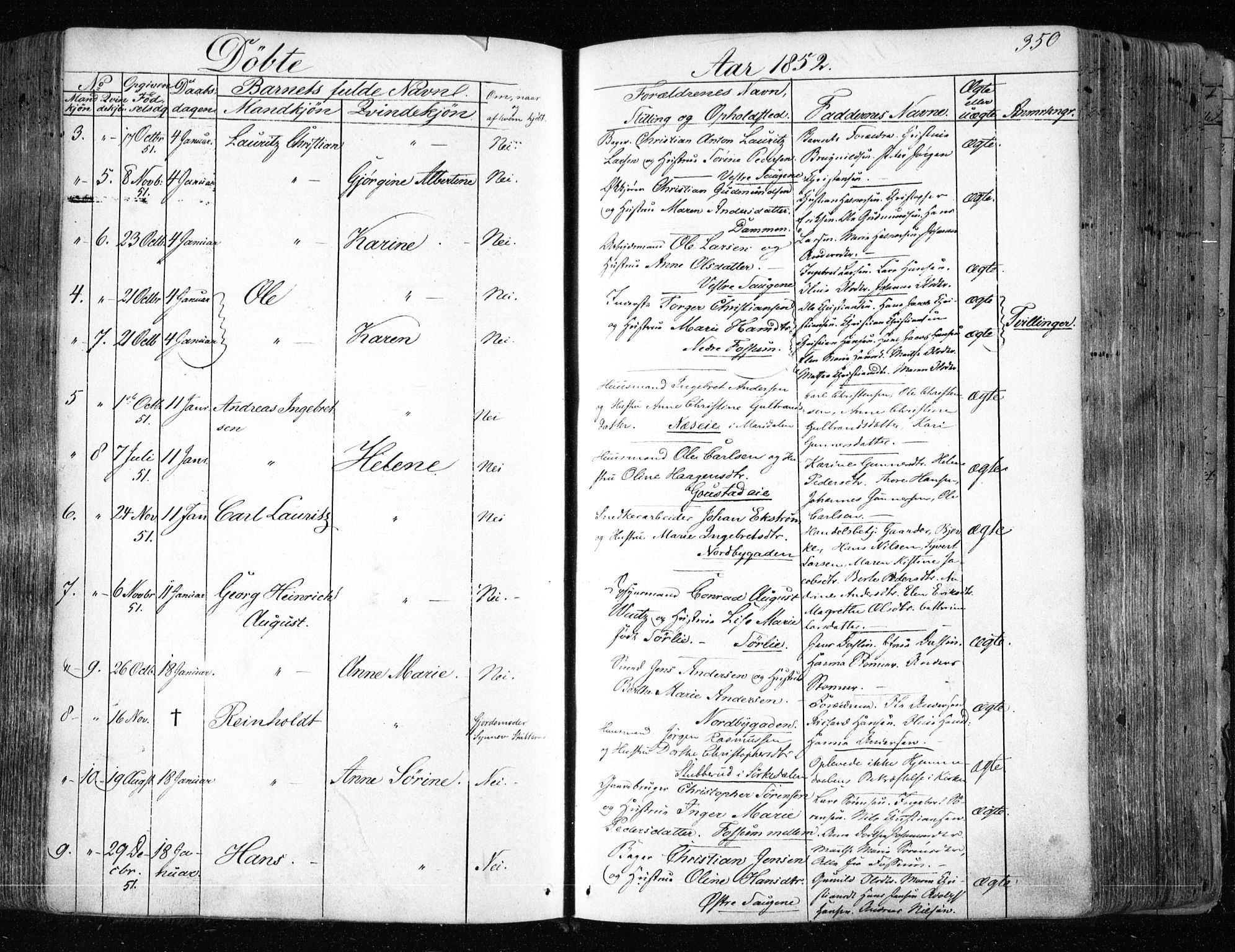 Aker prestekontor kirkebøker, SAO/A-10861/F/L0019: Ministerialbok nr. 19, 1842-1852, s. 350