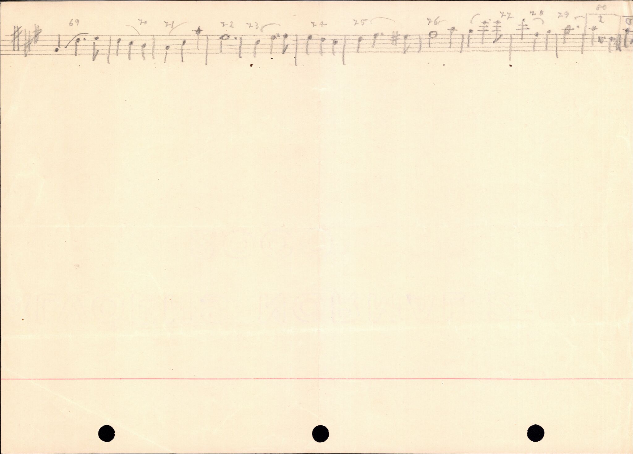 Samling etter Klara Semb, NSFF/KS/A/067: Notar til vals av Thor Ødegaard, 1884-1970