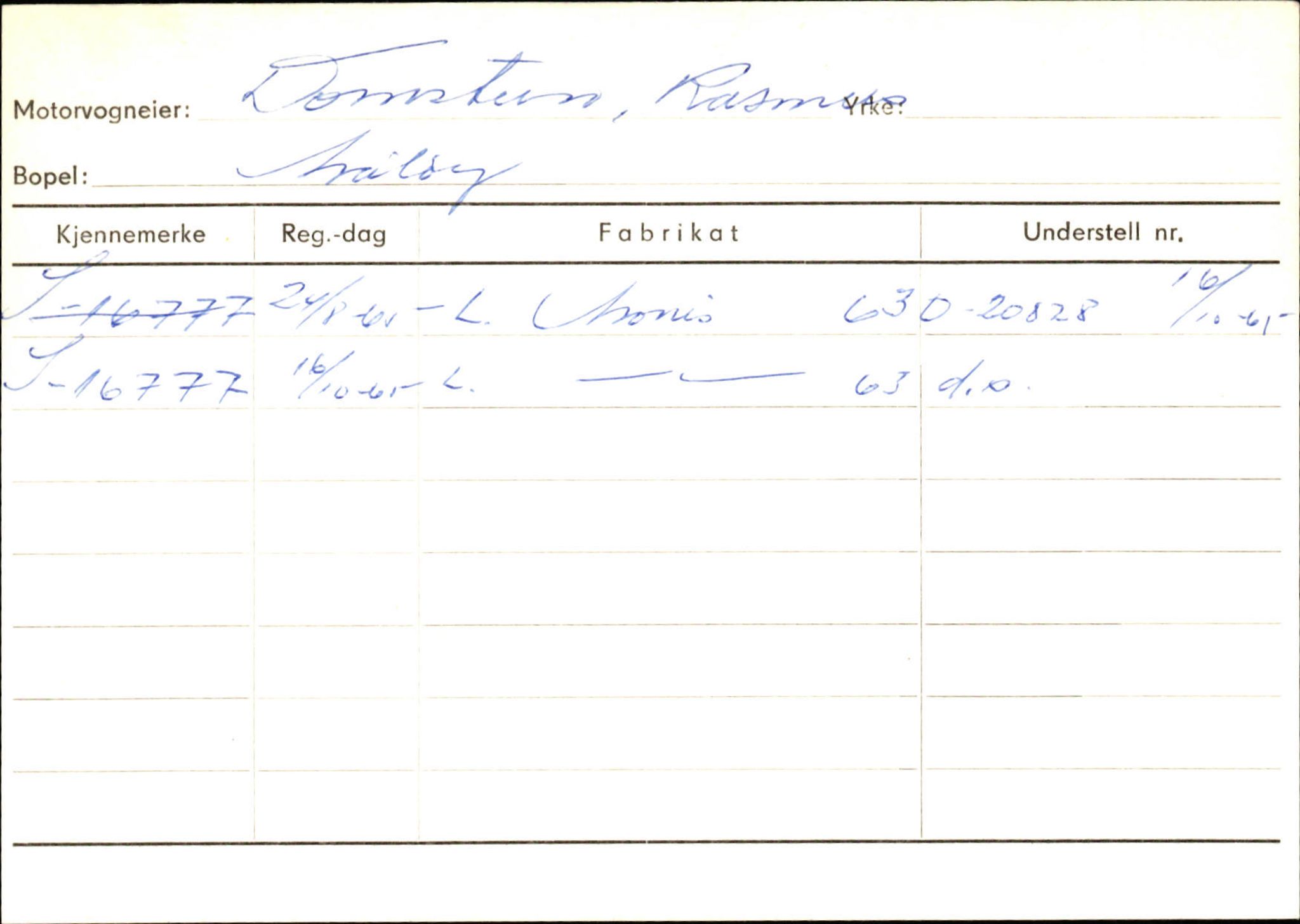 Statens vegvesen, Sogn og Fjordane vegkontor, AV/SAB-A-5301/4/F/L0144: Registerkort Vågsøy A-R, 1945-1975, s. 374