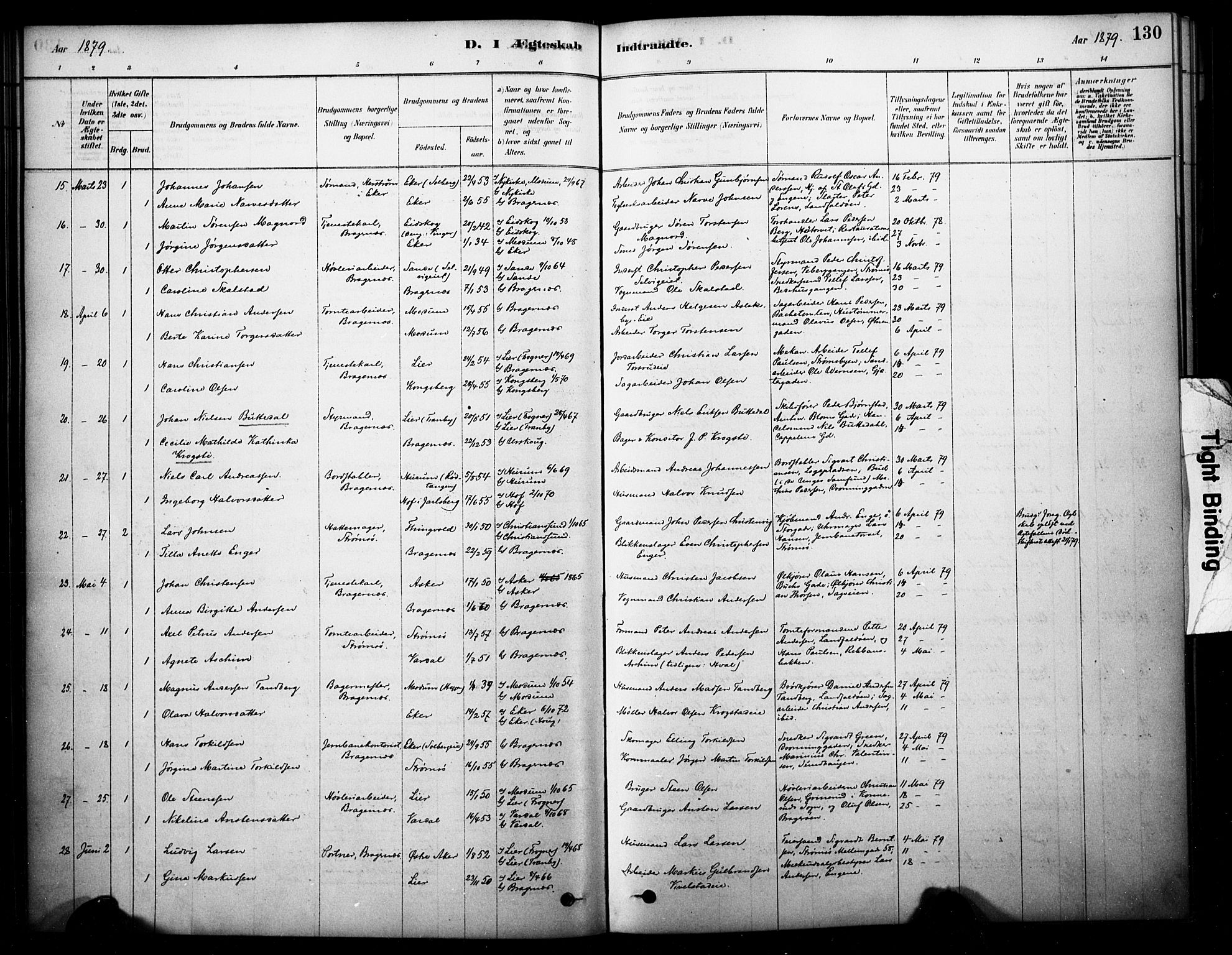 Bragernes kirkebøker, SAKO/A-6/F/Fc/L0005: Ministerialbok nr. III 5, 1878-1890, s. 130