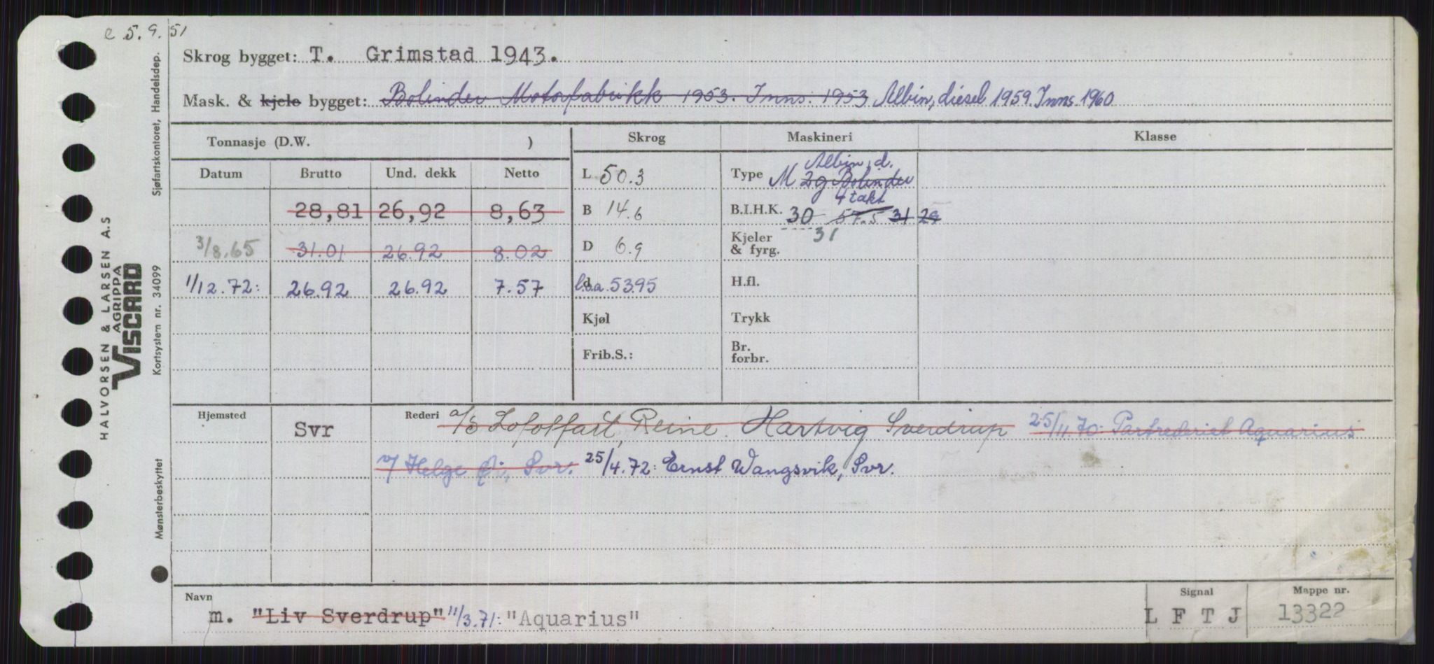 Sjøfartsdirektoratet med forløpere, Skipsmålingen, AV/RA-S-1627/H/Ha/L0001/0001: Fartøy, A-Eig / Fartøy A-Bjøn, s. 341