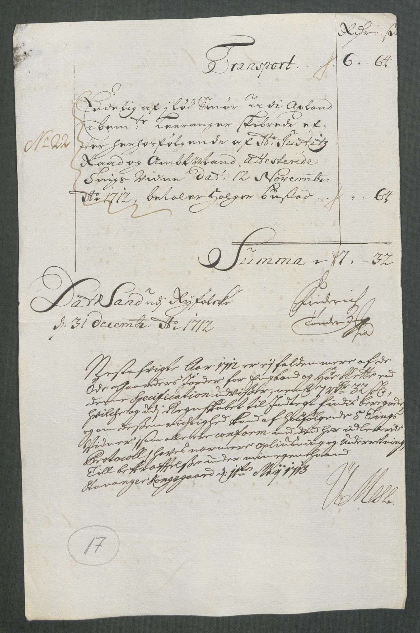 Rentekammeret inntil 1814, Reviderte regnskaper, Fogderegnskap, AV/RA-EA-4092/R47/L2865: Fogderegnskap Ryfylke, 1712, s. 210