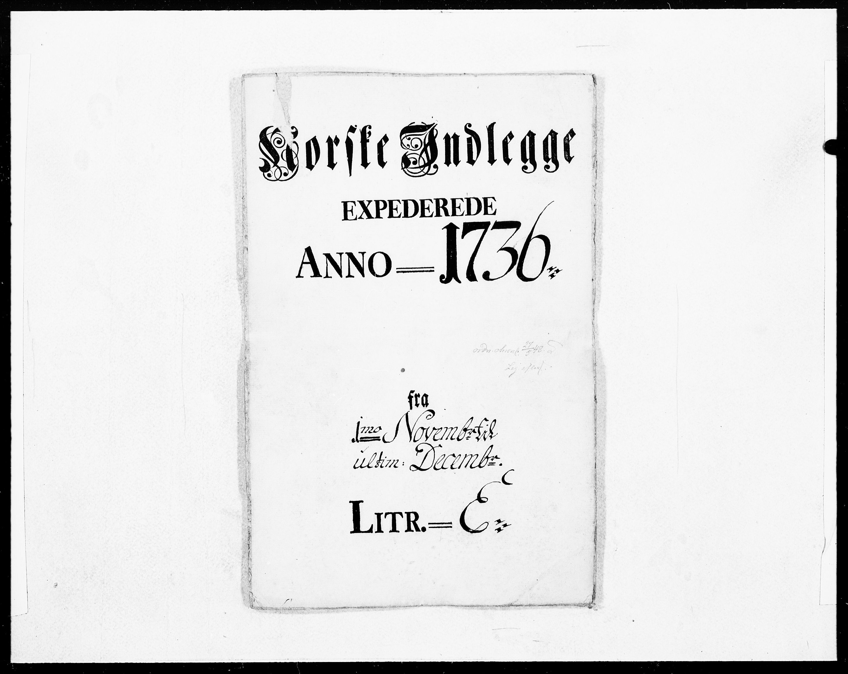 Danske Kanselli 1572-1799, AV/RA-EA-3023/F/Fc/Fcc/Fcca/L0123: Norske innlegg 1572-1799, 1736, s. 414