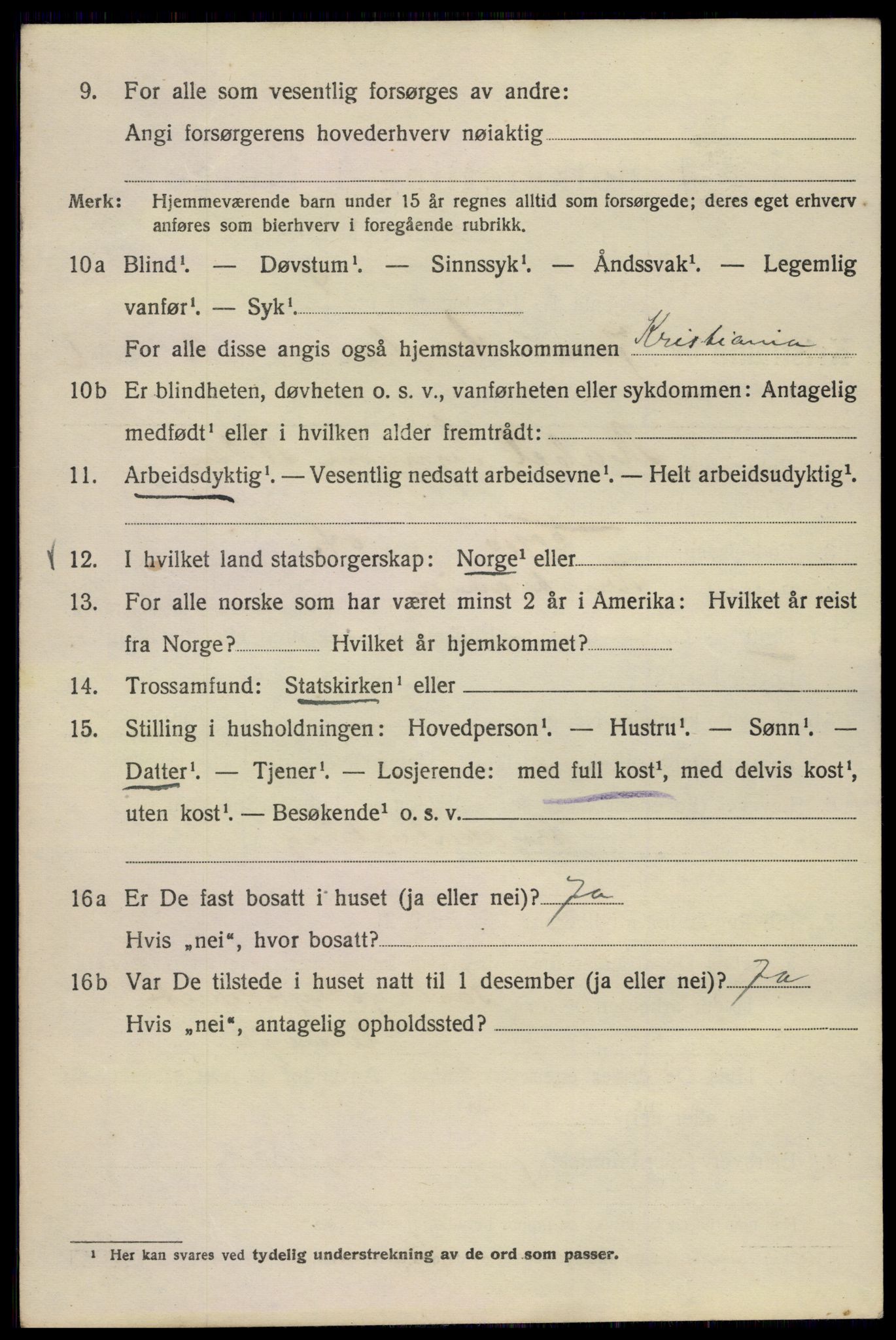 SAO, Folketelling 1920 for 0301 Kristiania kjøpstad, 1920, s. 325592