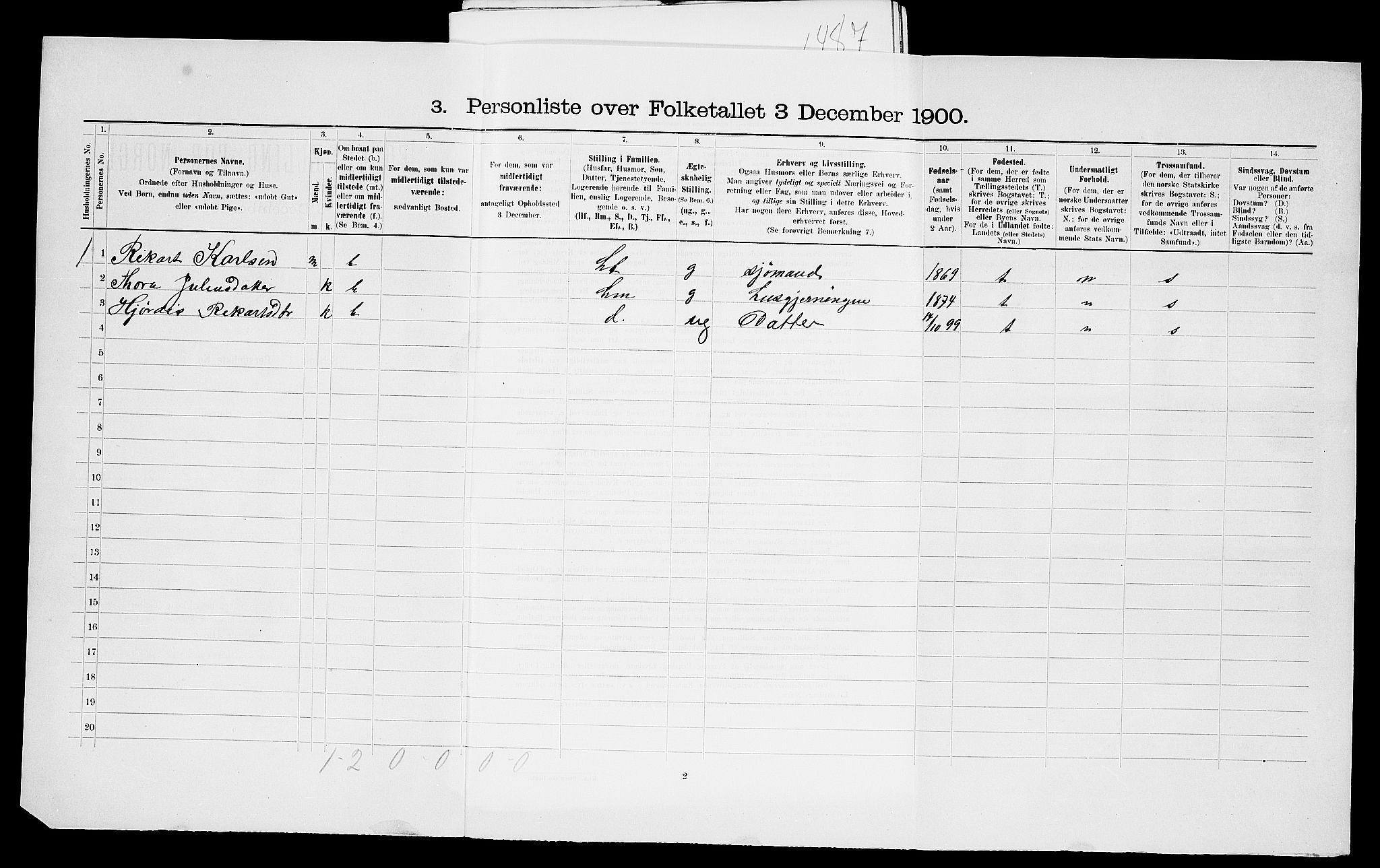 SAO, Folketelling 1900 for 0132 Glemmen herred, 1900, s. 135