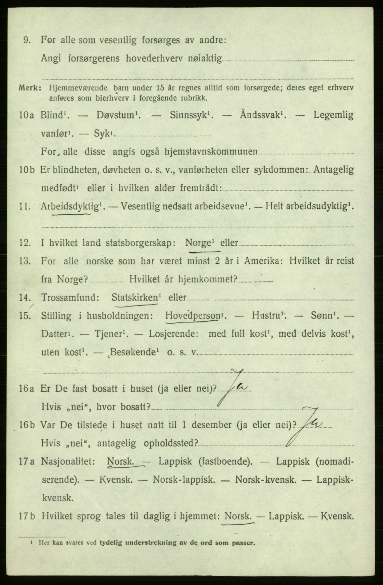 SATØ, Folketelling 1920 for 2018 Måsøy herred, 1920, s. 1263