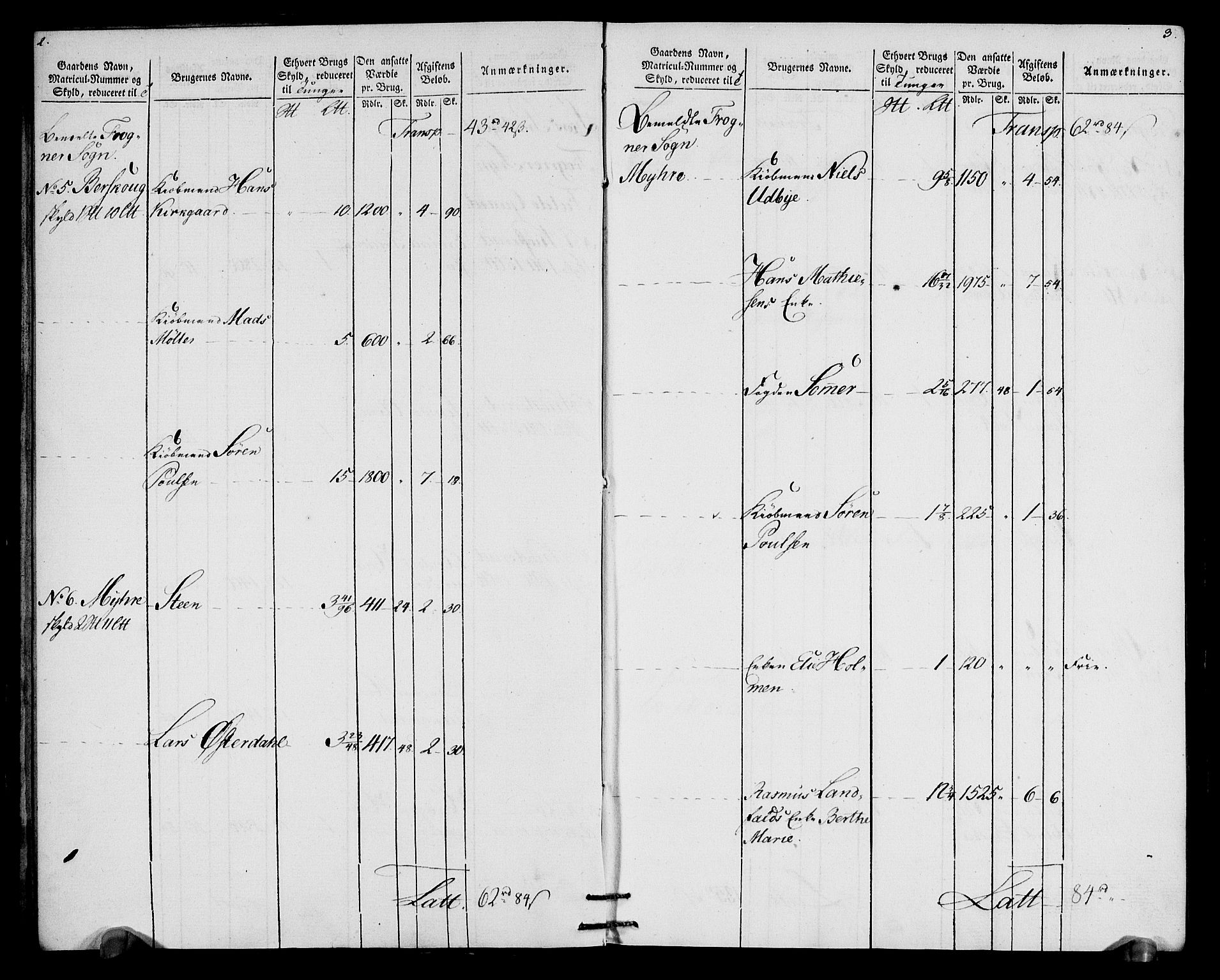Rentekammeret inntil 1814, Realistisk ordnet avdeling, AV/RA-EA-4070/N/Ne/Nea/L0066: Buskerud fogderi. Oppebørselsregister for Lier, Røyken og Hurum prestegjeld, 1803-1804, s. 4