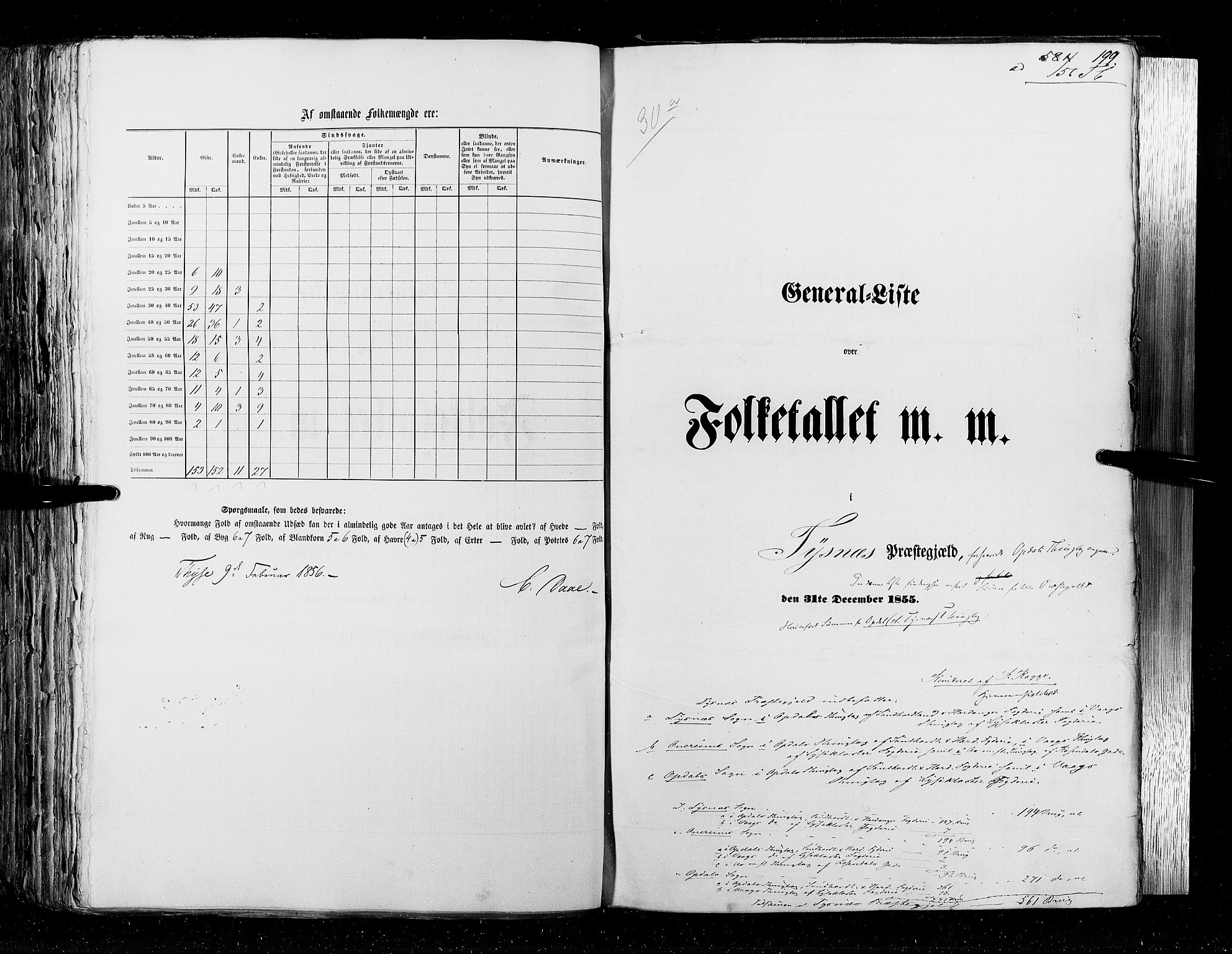 RA, Folketellingen 1855, bind 4: Stavanger amt og Søndre Bergenhus amt, 1855, s. 199