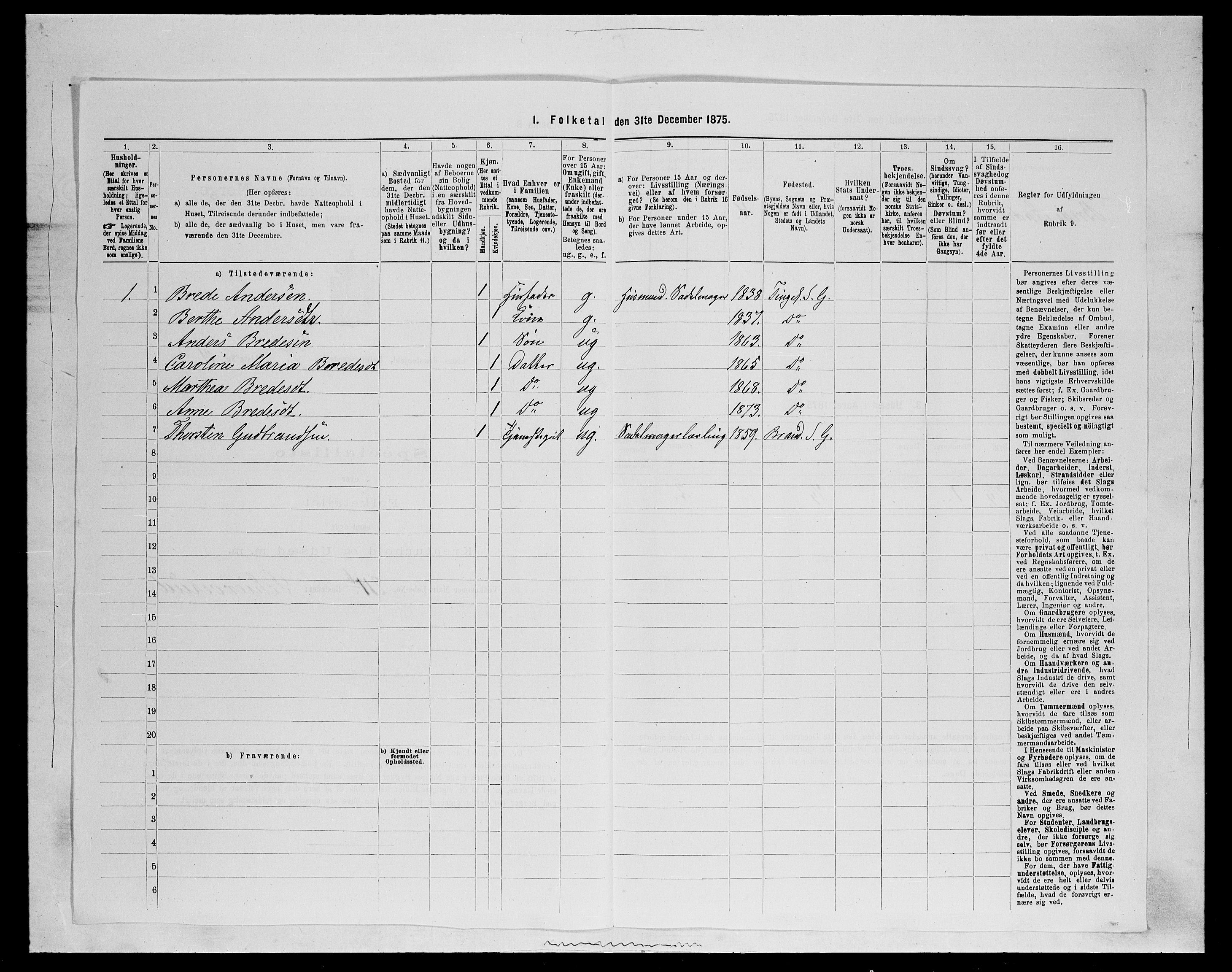 SAH, Folketelling 1875 for 0534P Gran prestegjeld, 1875, s. 1209