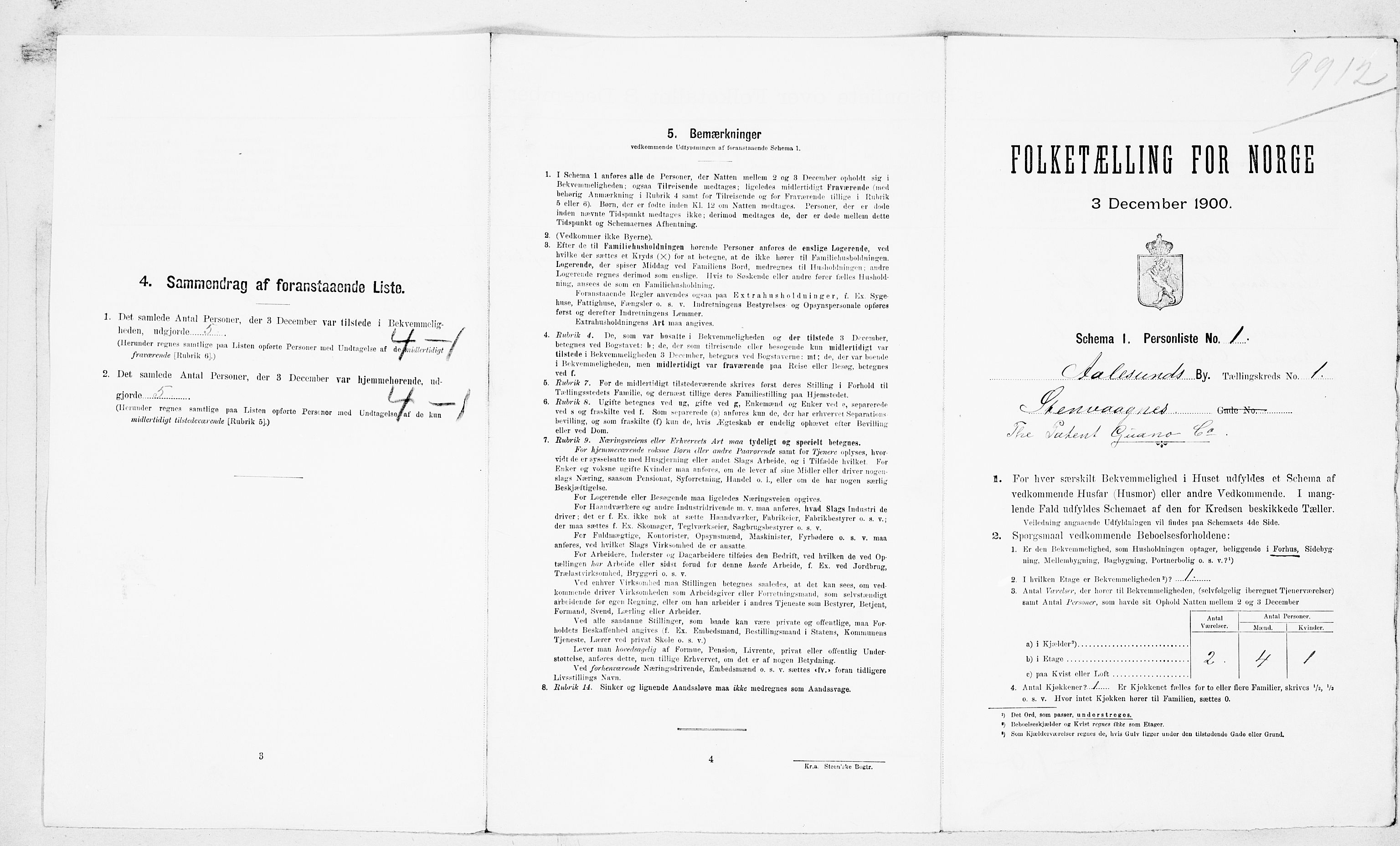 SAT, Folketelling 1900 for 1501 Ålesund kjøpstad, 1900, s. 69