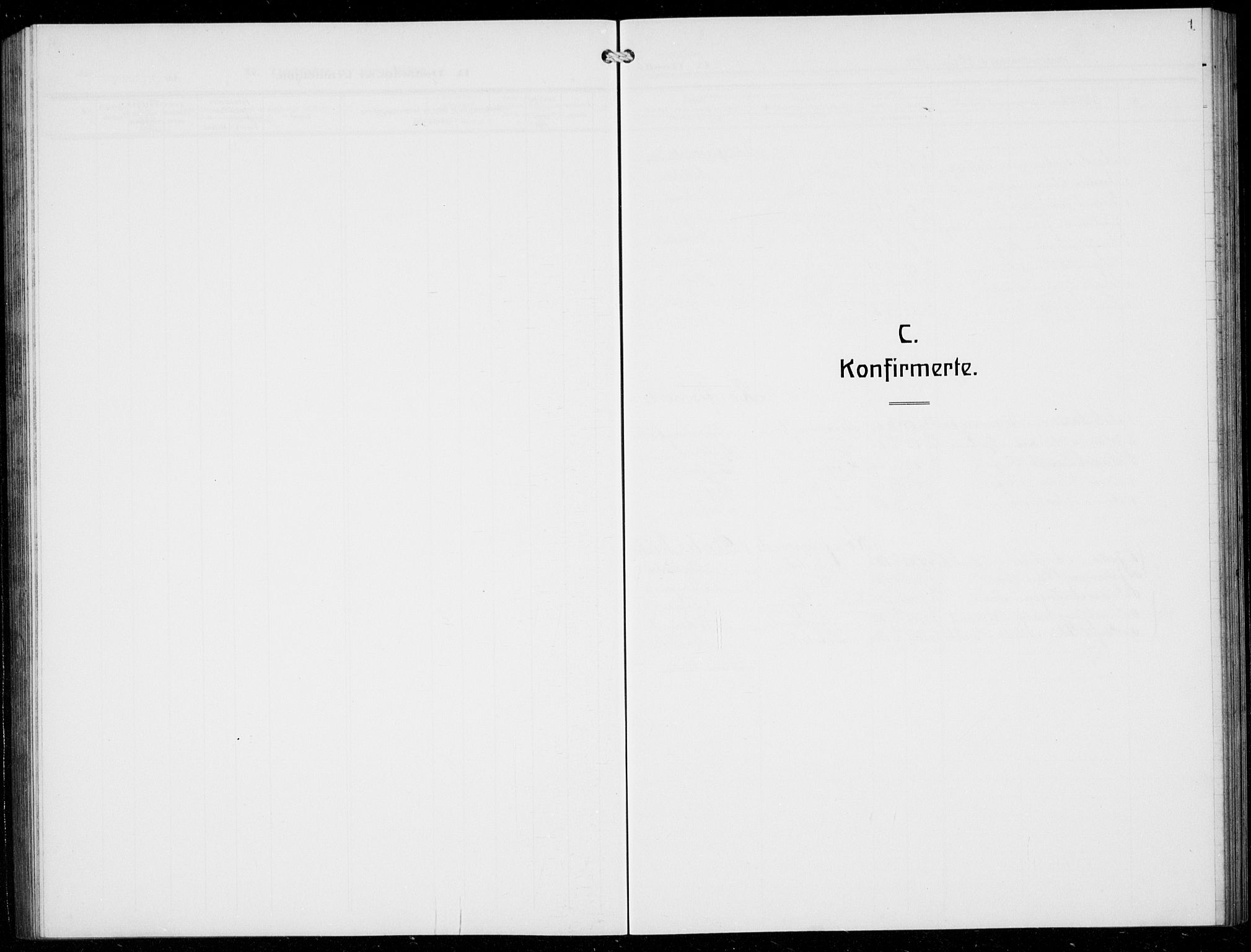 Evanger sokneprestembete, SAB/A-99924: Klokkerbok nr. A 6, 1918-1941, s. 1