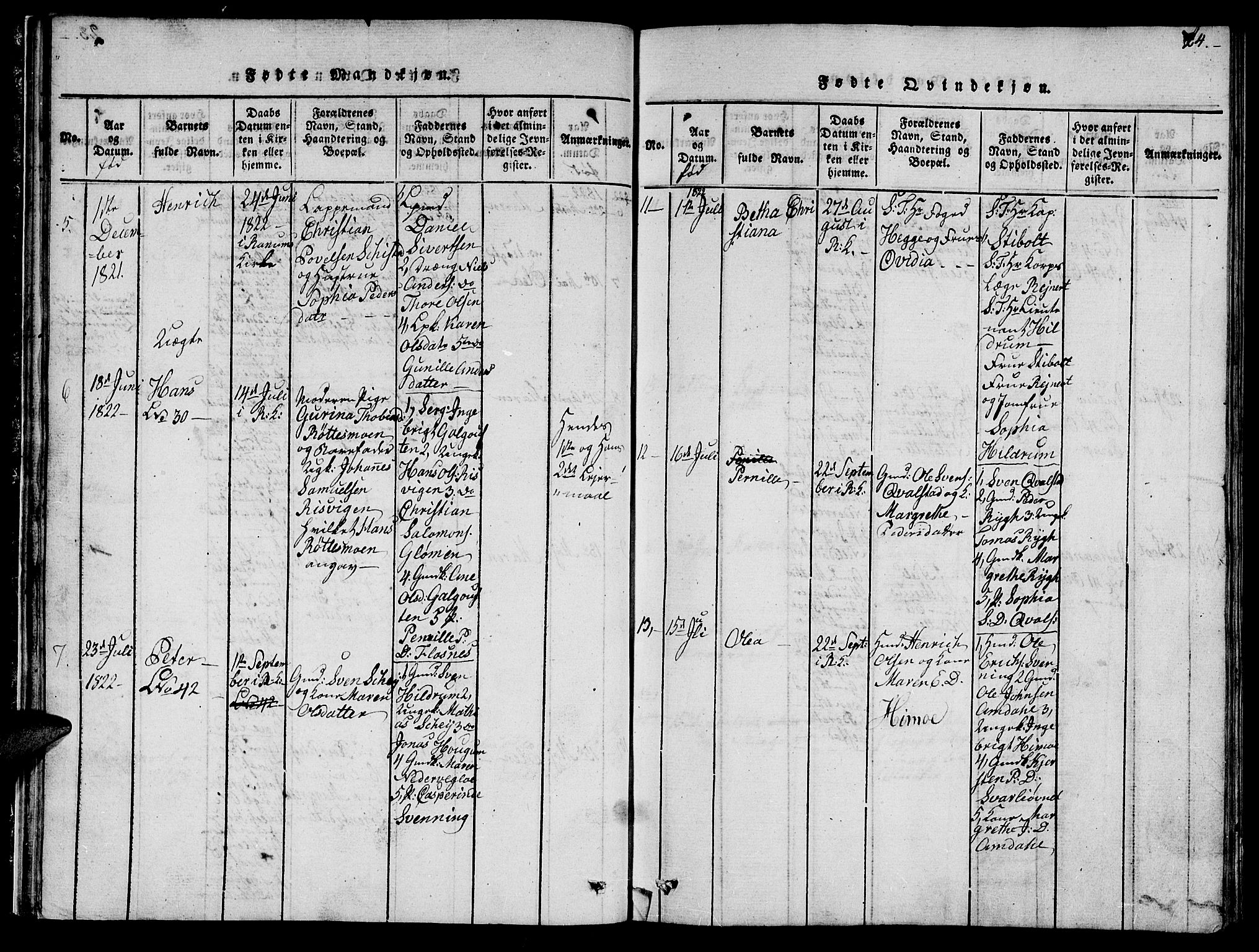 Ministerialprotokoller, klokkerbøker og fødselsregistre - Nord-Trøndelag, SAT/A-1458/764/L0559: Klokkerbok nr. 764C01, 1816-1824, s. 24