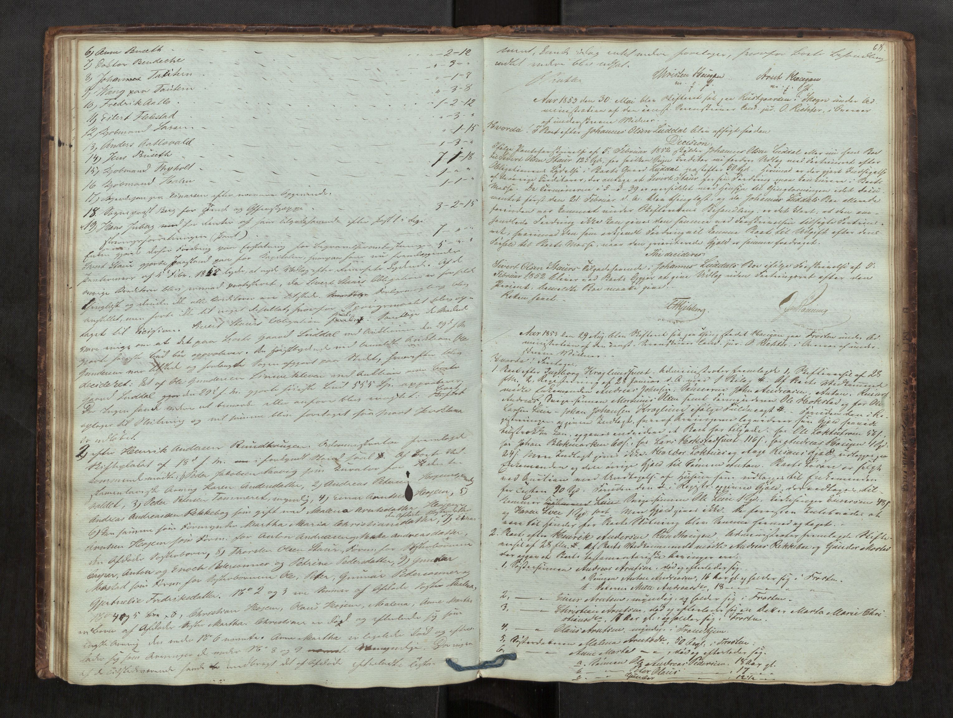 Stjør- og Verdal sorenskriveri, AV/SAT-A-4167/1/3/3B/L0004: Skifteforhandlingsprotokoll, 1845-1900, s. 68