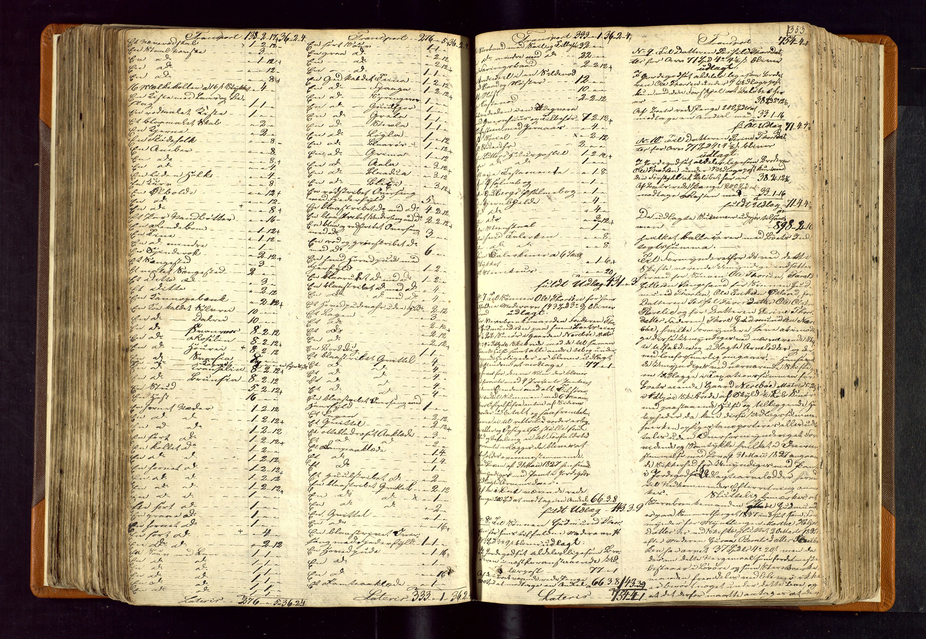 Karmsund sorenskriveri, AV/SAST-A-100311/01/IV/IVDBB/L0001: SKIFTEPROTOKOLL HESBY BC 1, 1831-1856, s. 352b-353a
