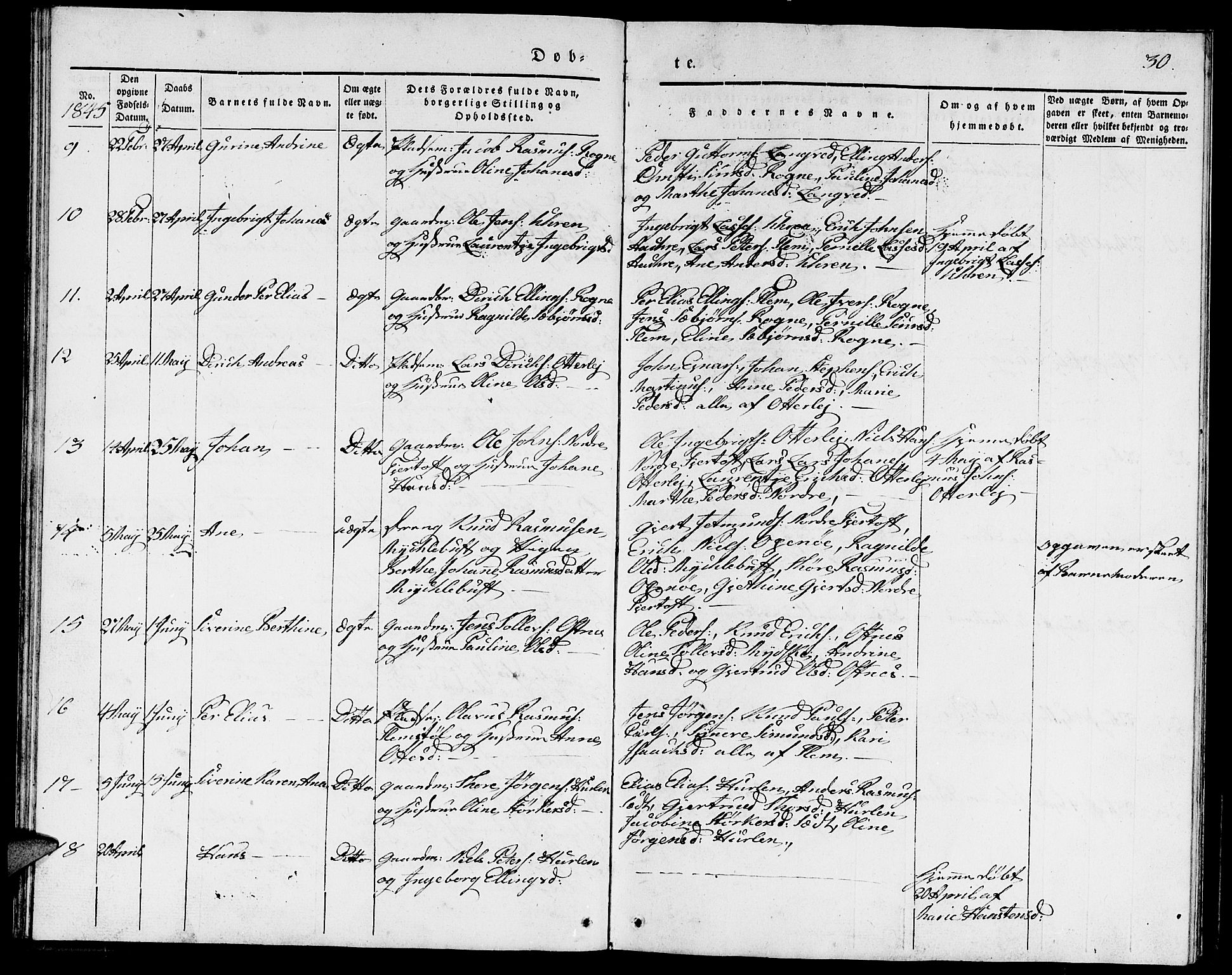 Ministerialprotokoller, klokkerbøker og fødselsregistre - Møre og Romsdal, SAT/A-1454/536/L0507: Klokkerbok nr. 536C02, 1839-1859, s. 30