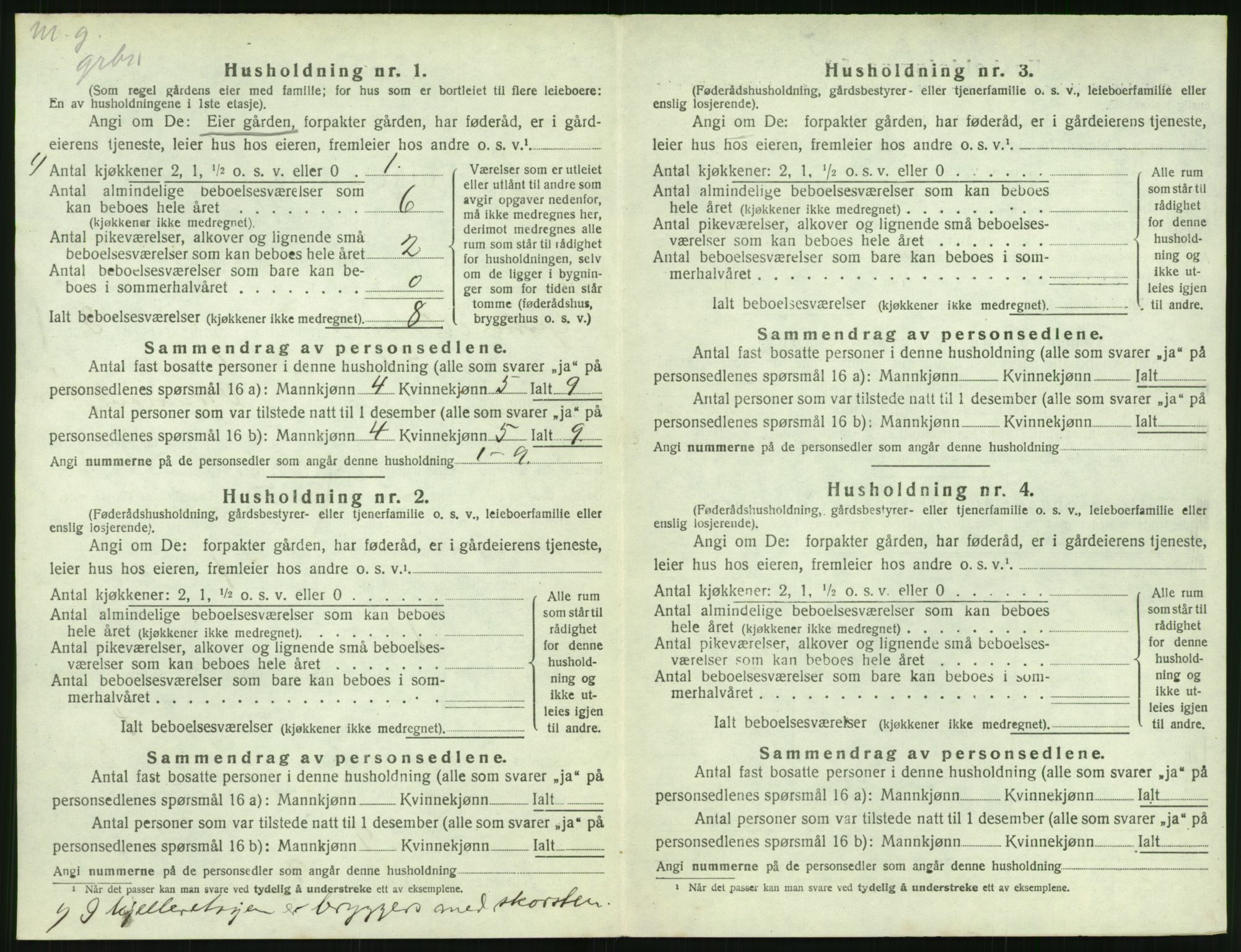 SAK, Folketelling 1920 for 0918 Austre Moland herred, 1920, s. 236