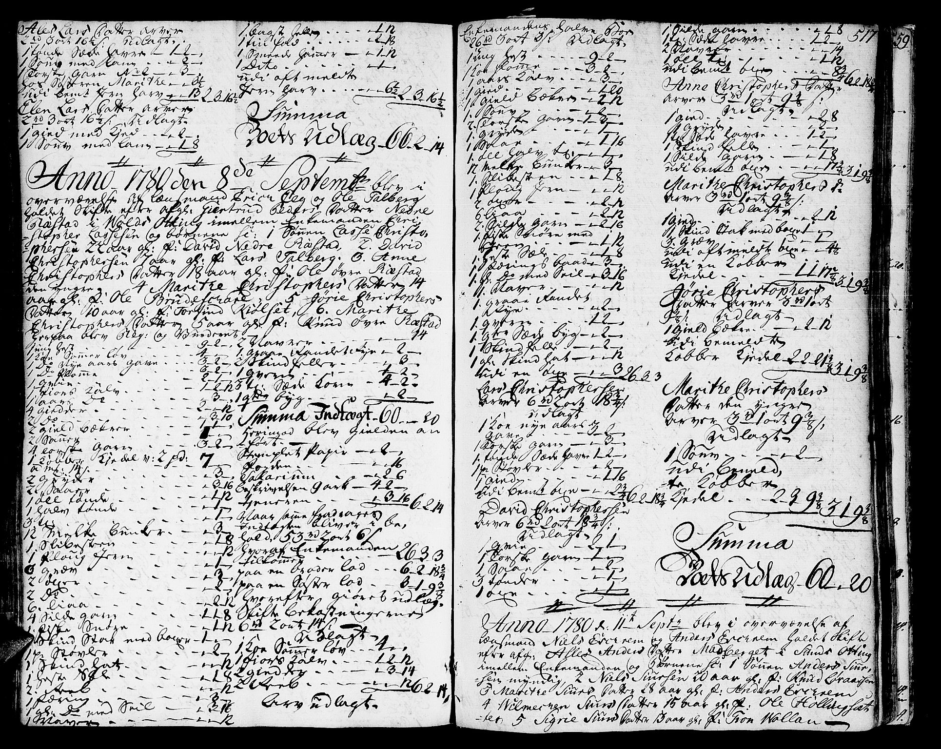 Romsdal sorenskriveri, SAT/A-4149/1/3/3A/L0010: Skifteprotokoll, 1774-1782, s. 516b-517a