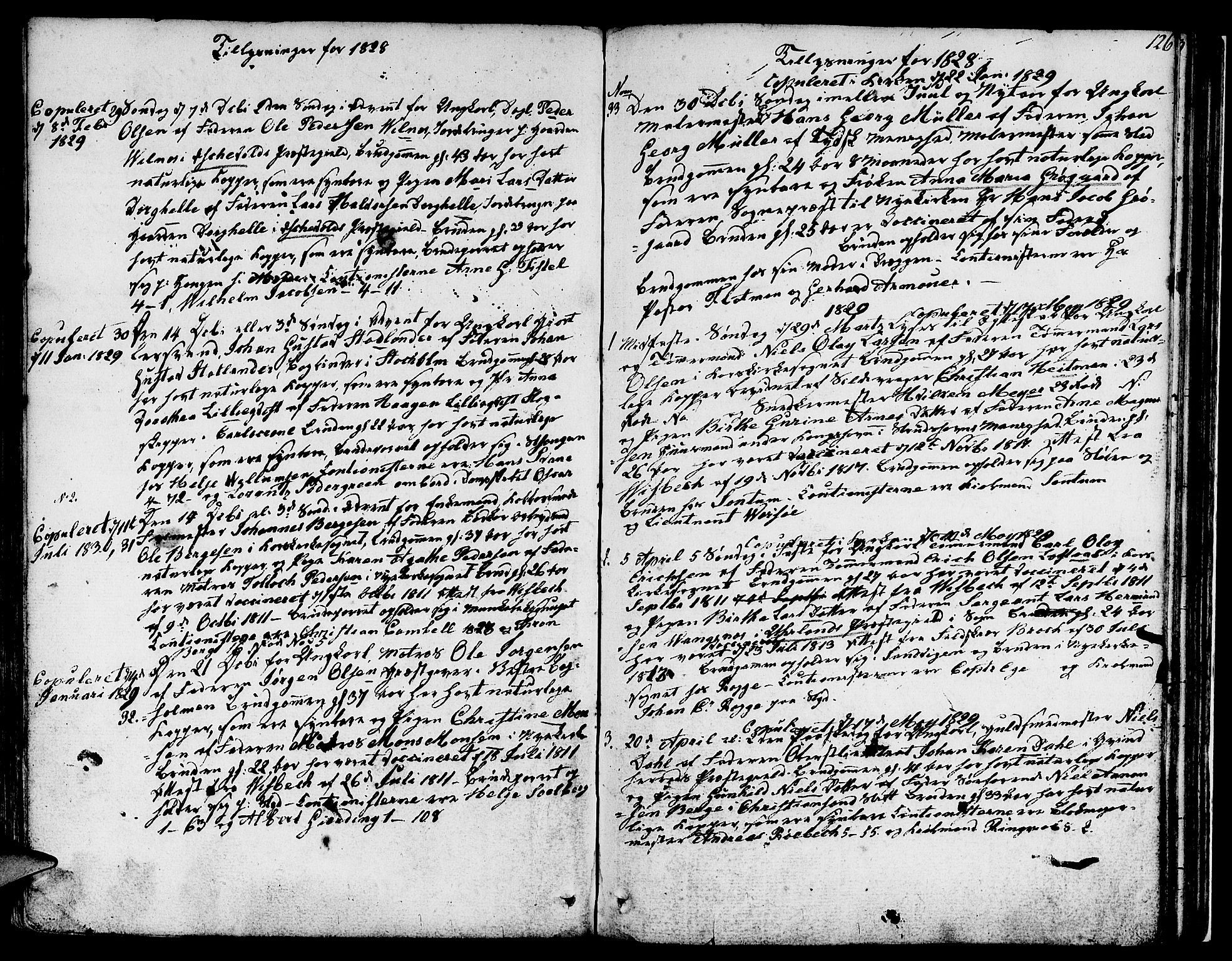 Nykirken Sokneprestembete, AV/SAB-A-77101/H/Hab: Klokkerbok nr. A 2, 1782-1847, s. 126