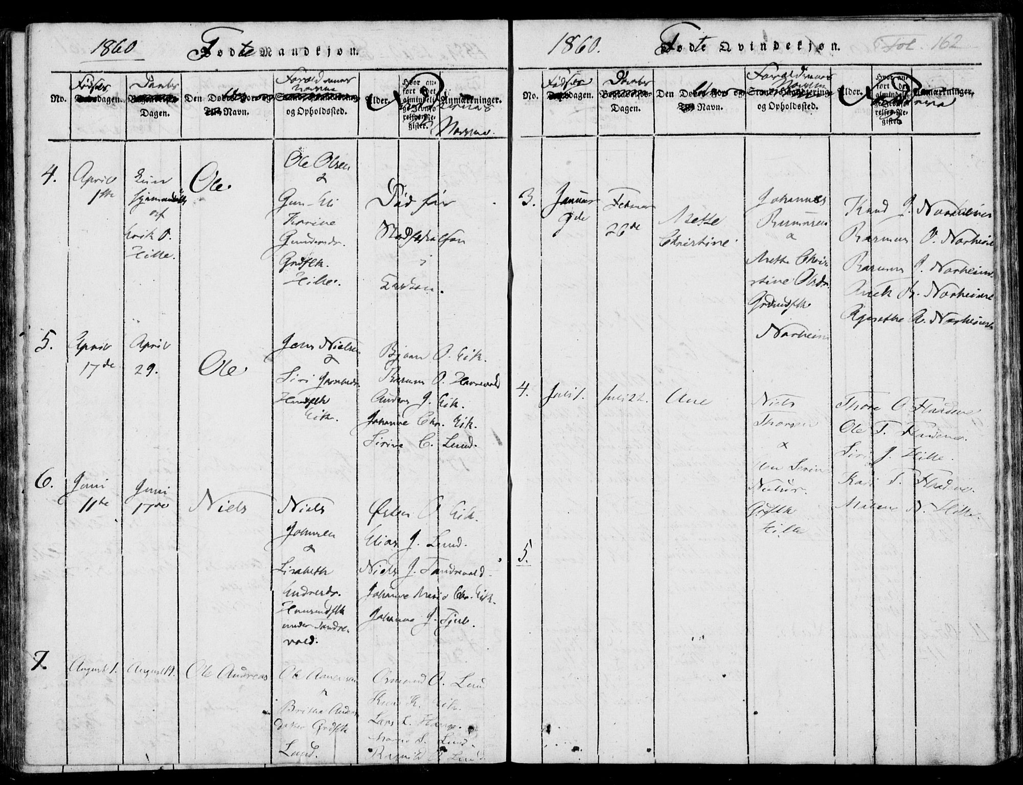 Nedstrand sokneprestkontor, SAST/A-101841/01/IV: Ministerialbok nr. A 7, 1816-1870, s. 162
