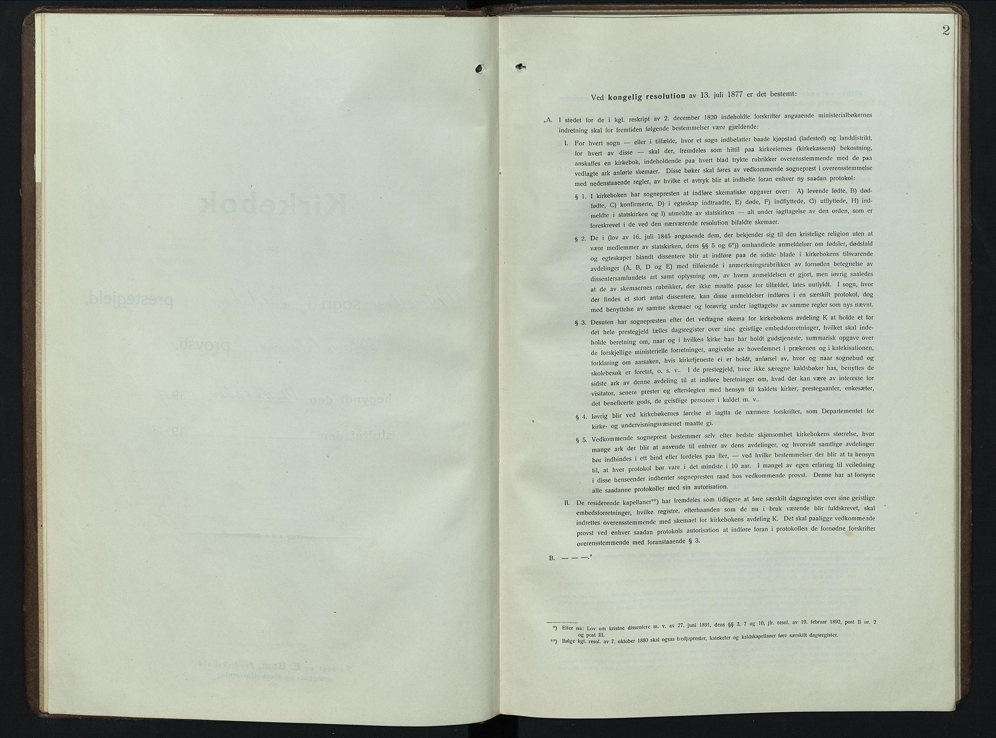 Eidskog prestekontor, SAH/PREST-026/H/Ha/Hab/L0006: Klokkerbok nr. 6, 1917-1952, s. 2