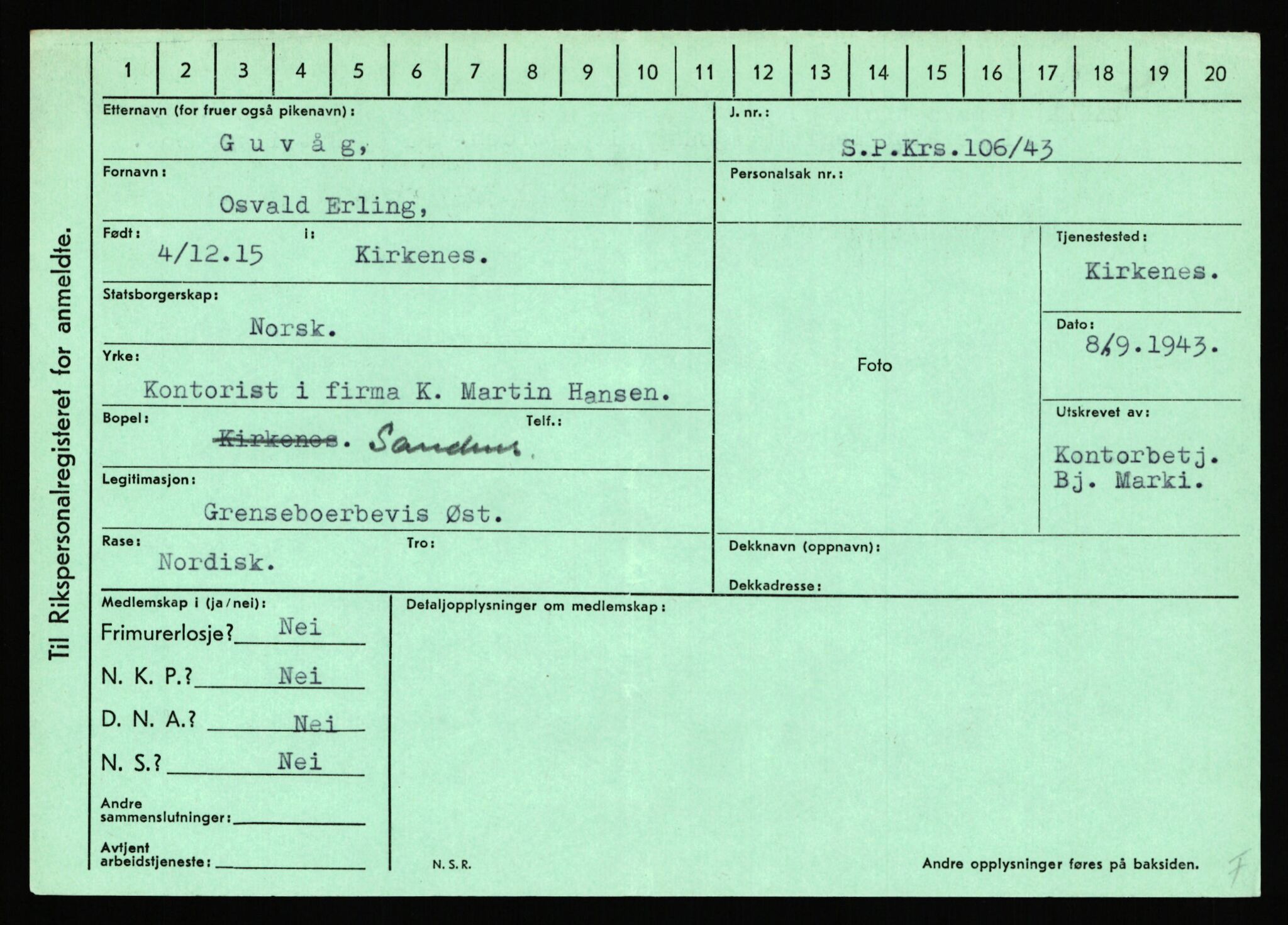 Statspolitiet - Hovedkontoret / Osloavdelingen, AV/RA-S-1329/C/Ca/L0005: Furali - Hamula, 1943-1945, s. 3362