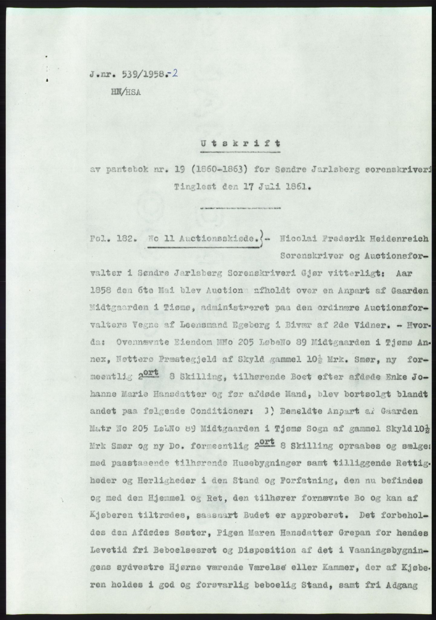 Statsarkivet i Kongsberg, SAKO/A-0001, 1958, s. 379