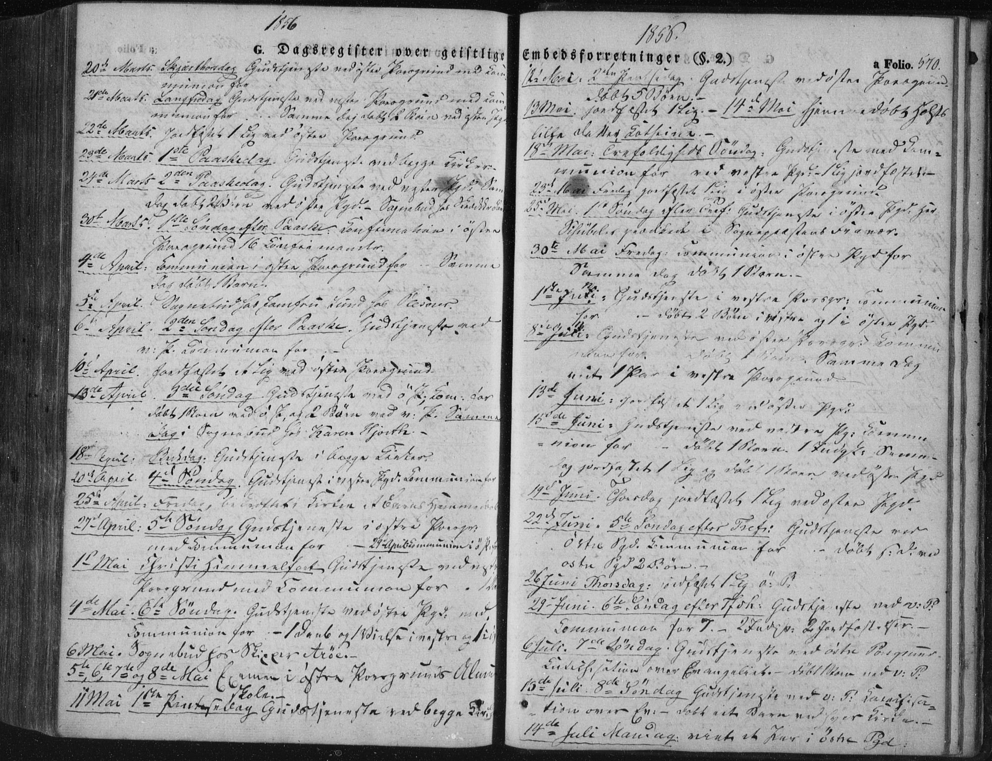 Porsgrunn kirkebøker , SAKO/A-104/F/Fa/L0006: Ministerialbok nr. 6, 1841-1857, s. 570