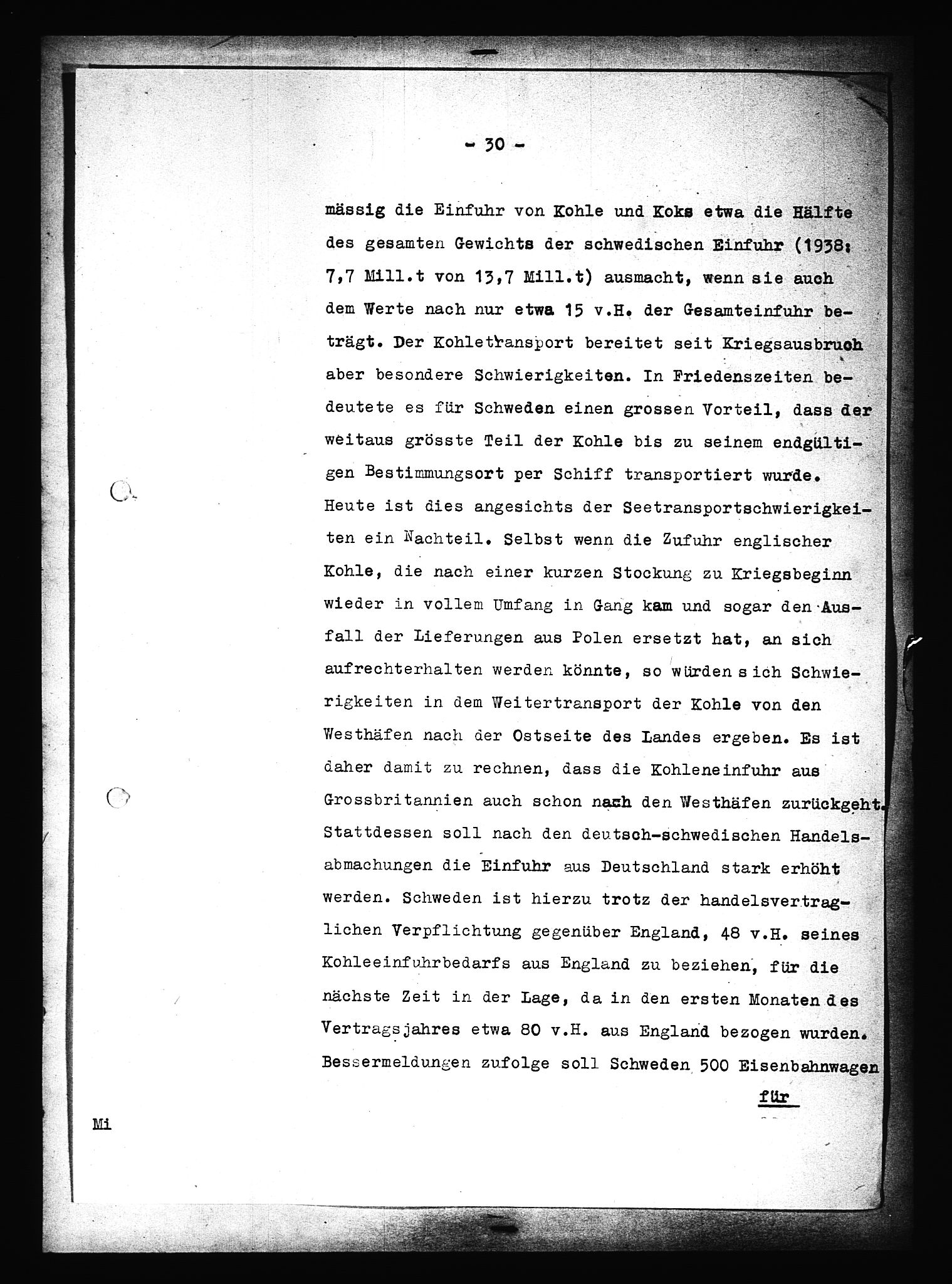 Documents Section, AV/RA-RAFA-2200/V/L0090: Amerikansk mikrofilm "Captured German Documents".
Box No. 952.  FKA jnr. 59/1955., 1940, s. 68