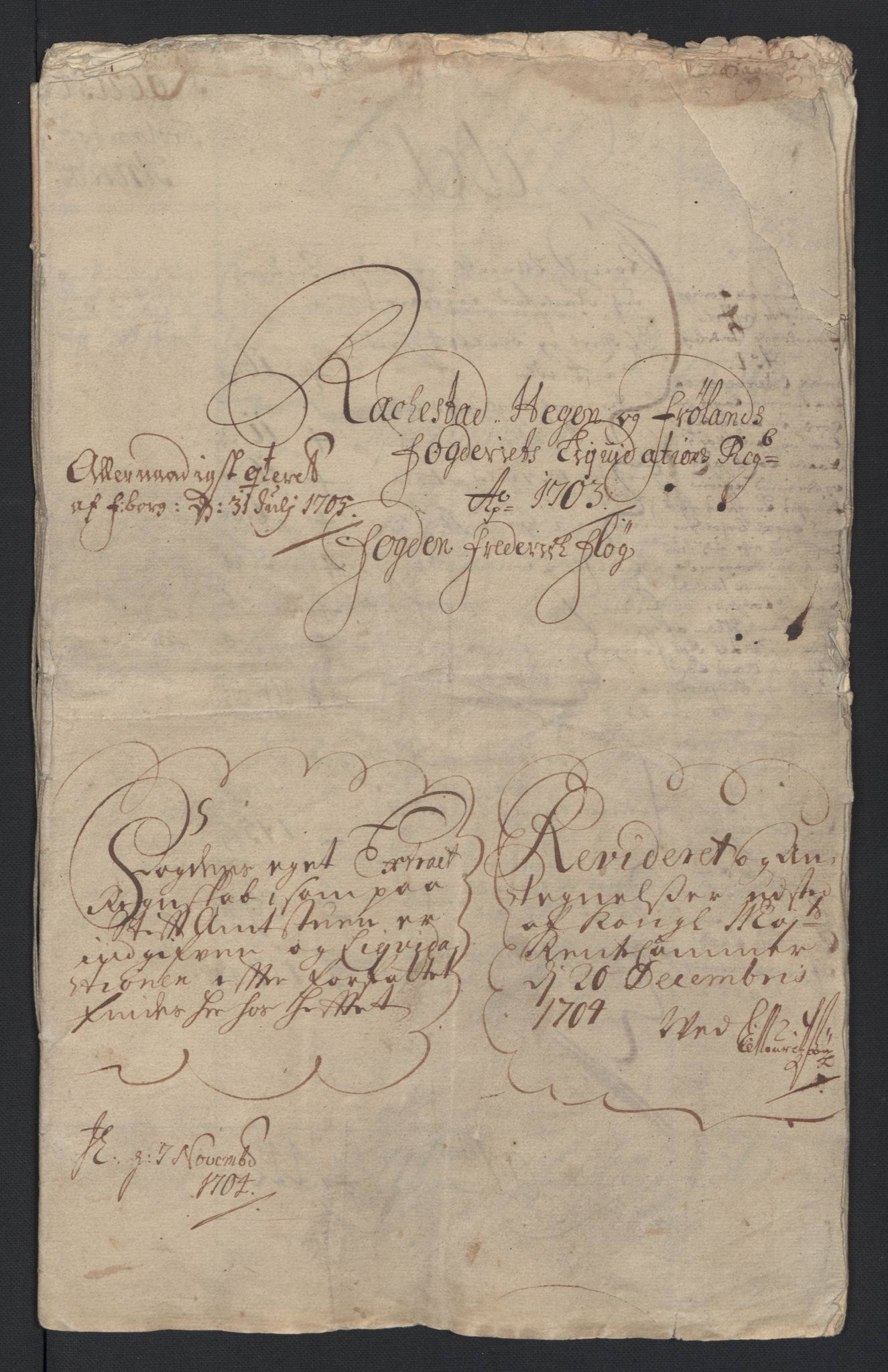 Rentekammeret inntil 1814, Reviderte regnskaper, Fogderegnskap, AV/RA-EA-4092/R07/L0295: Fogderegnskap Rakkestad, Heggen og Frøland, 1703, s. 5
