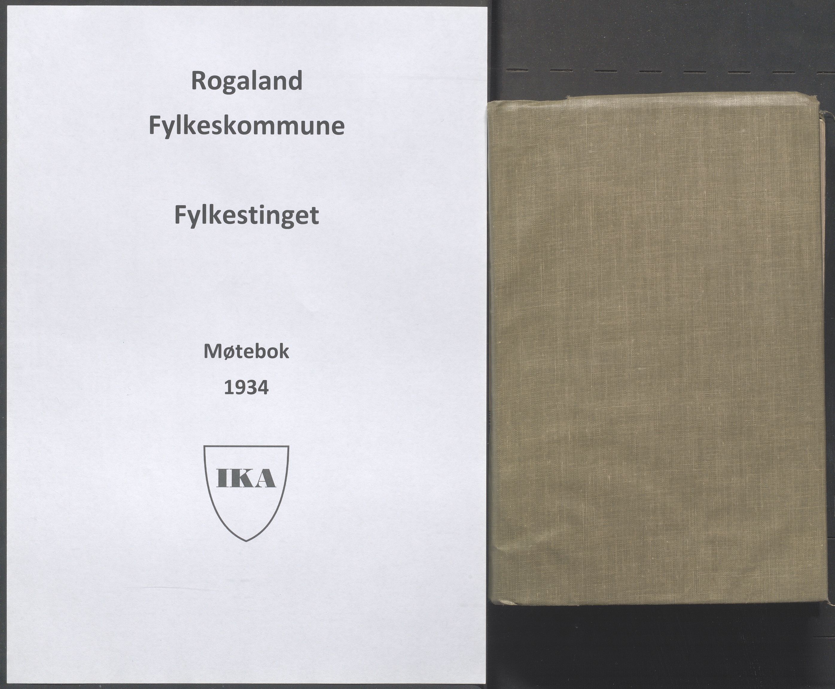 Rogaland fylkeskommune - Fylkesrådmannen , IKAR/A-900/A/Aa/Aaa/L0053: Møtebok , 1934