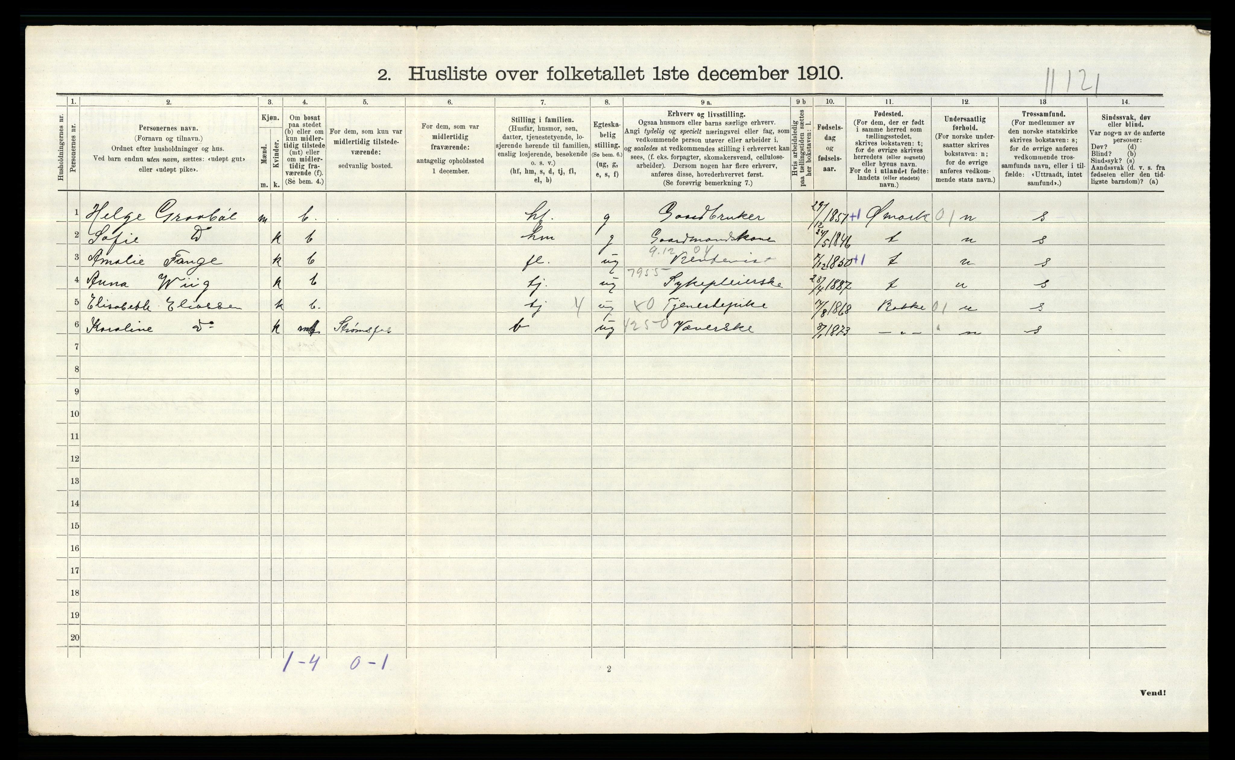 RA, Folketelling 1910 for 0118 Aremark herred, 1910, s. 198