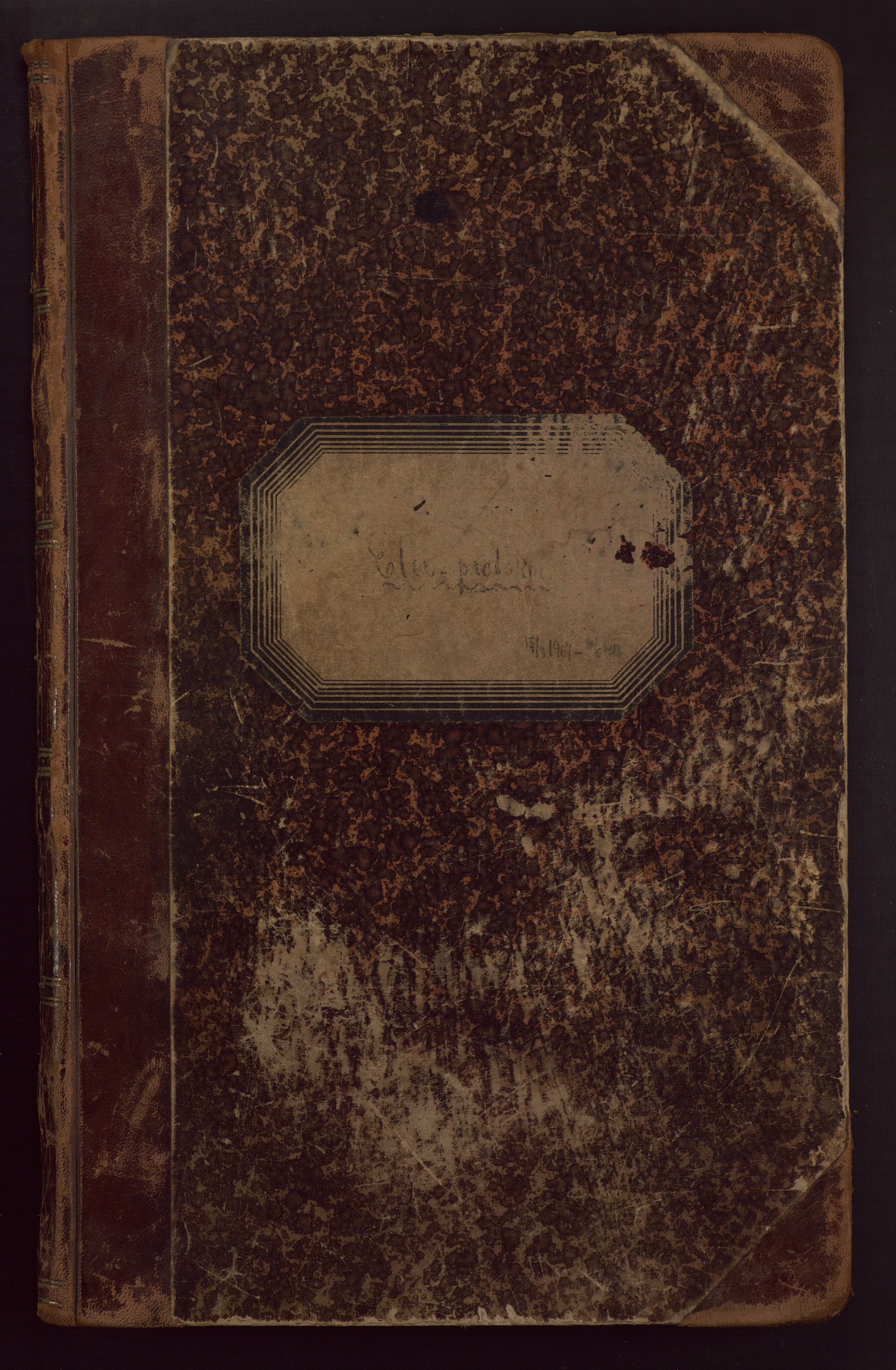 Nordnes skole, BBA/A-0316/F/Fa/Fac/L0001: Elevprotokoll 1907/08 - 1911/12, 1907-1919, s. 1